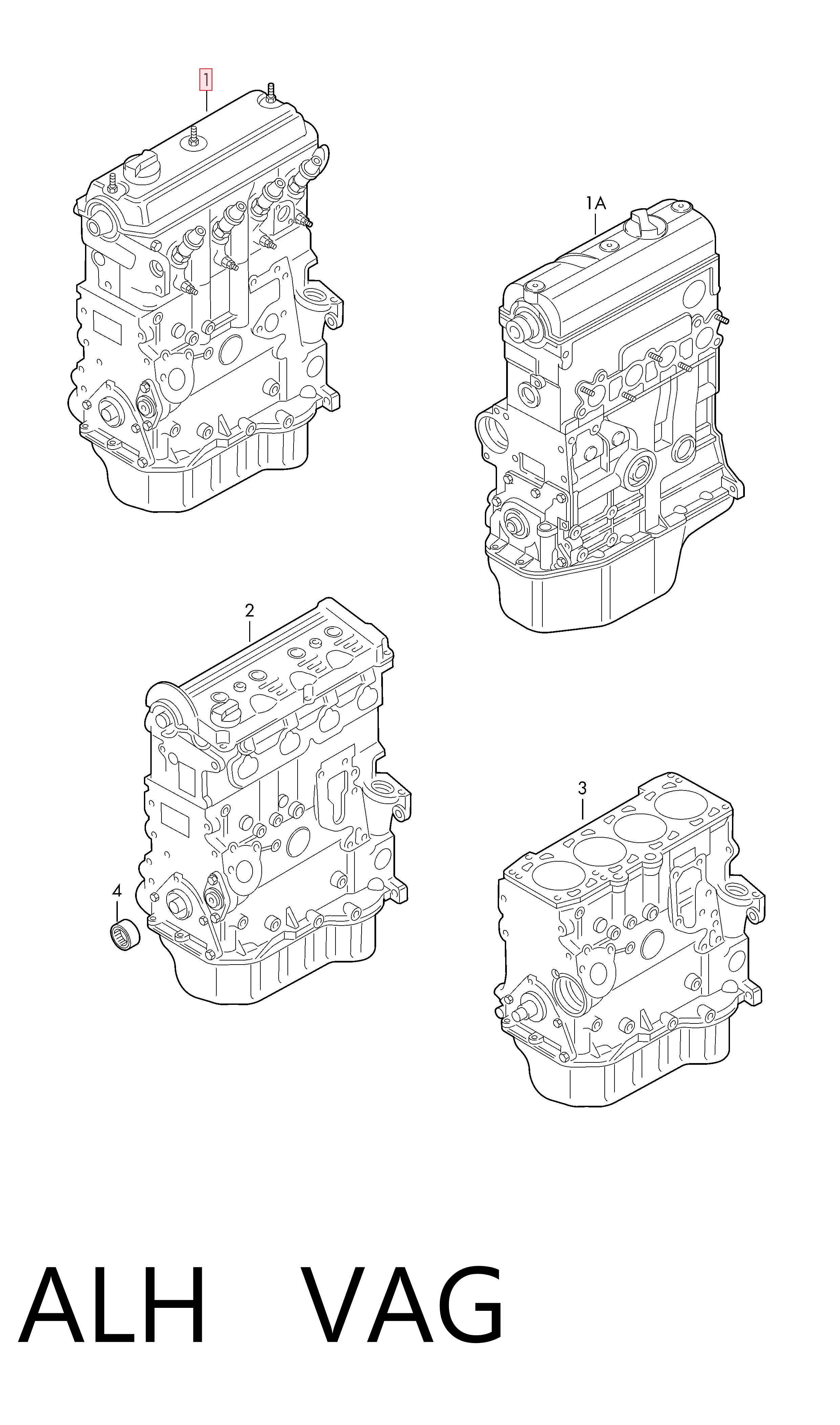 ALH VAG Motor montado