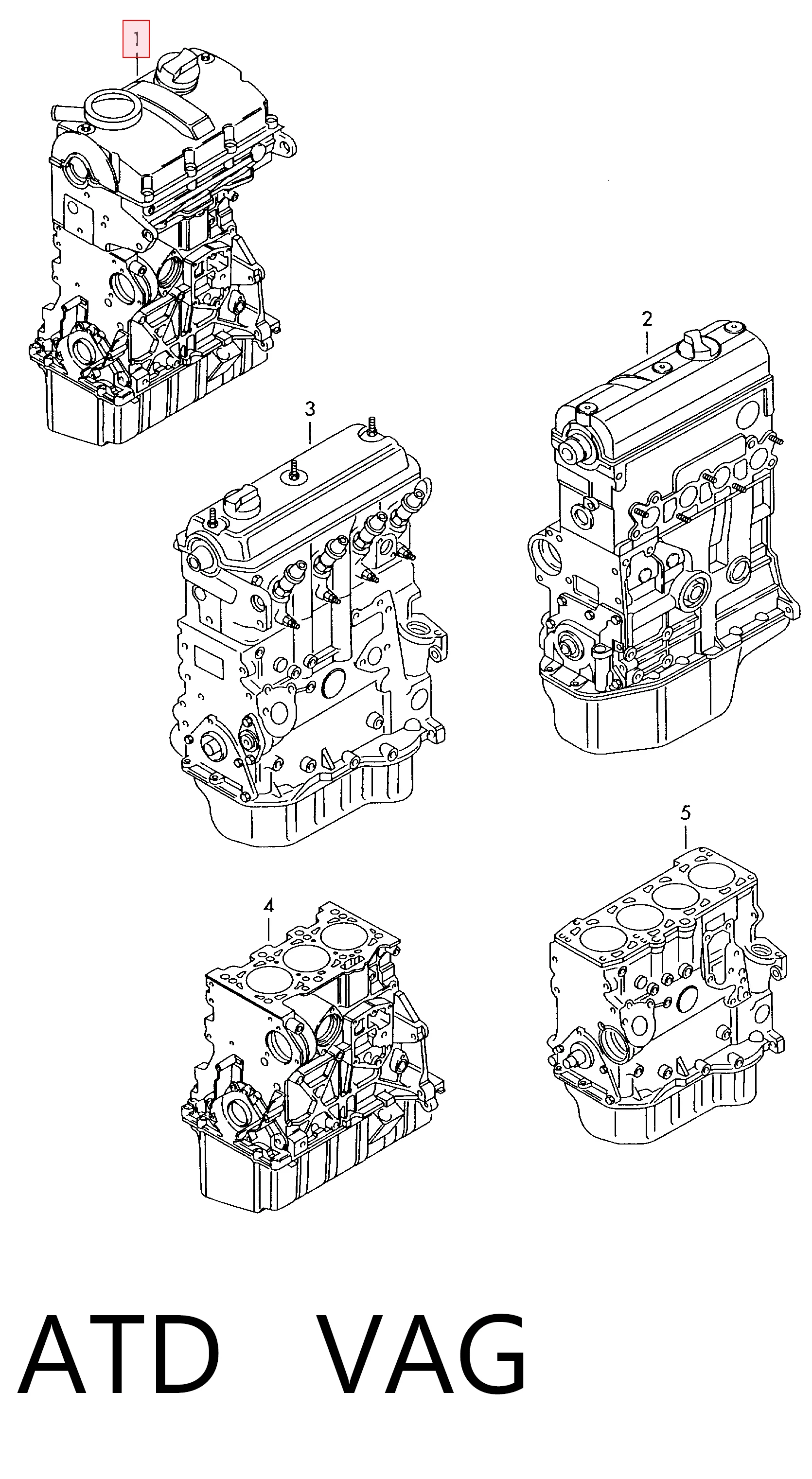 ATD VAG Motor montado