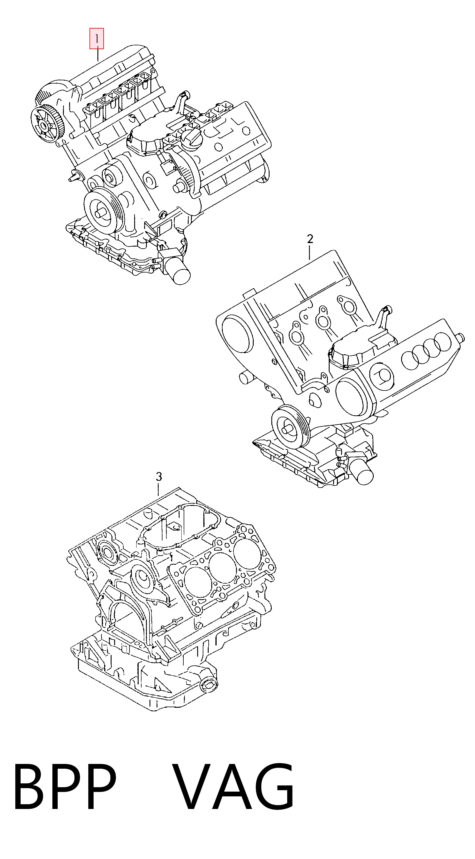 Motor montado para Audi A6 C6 4F2