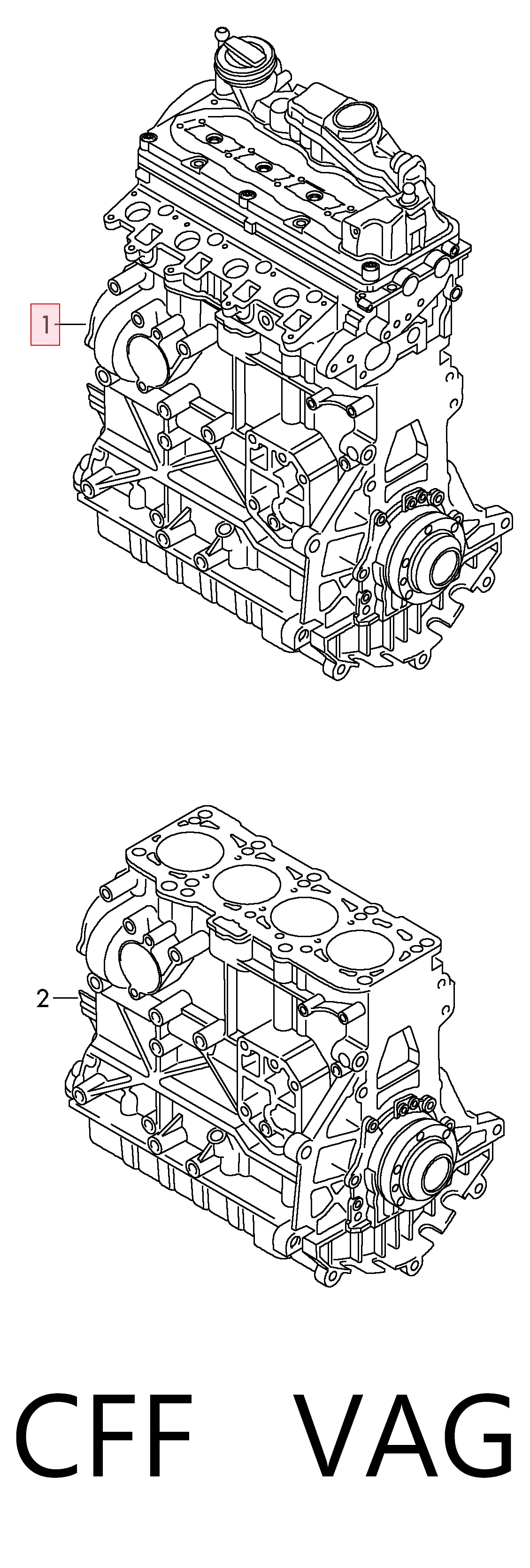 CFF VAG Motor montado
