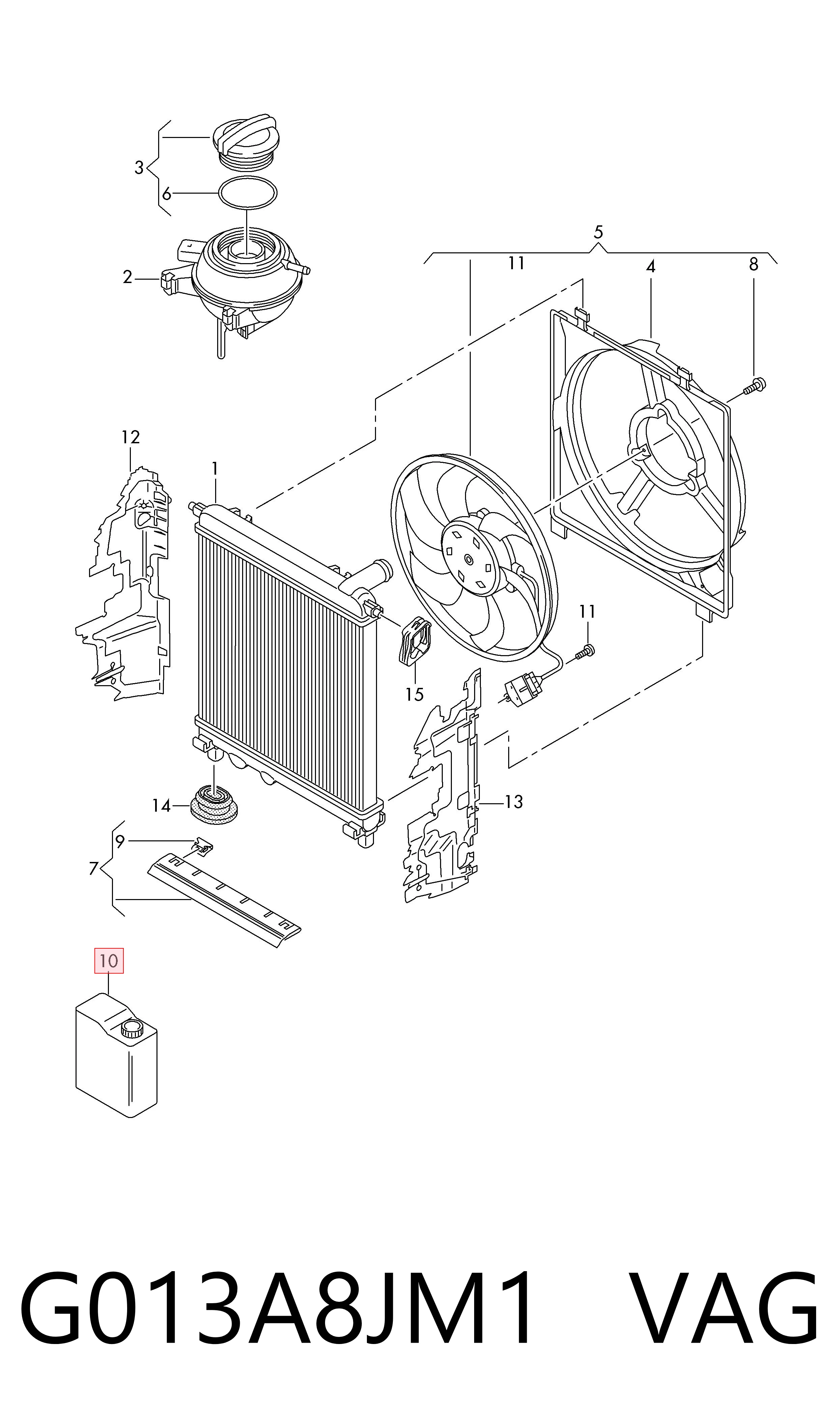 G013A8JM1 VAG Fluido de esfriamento