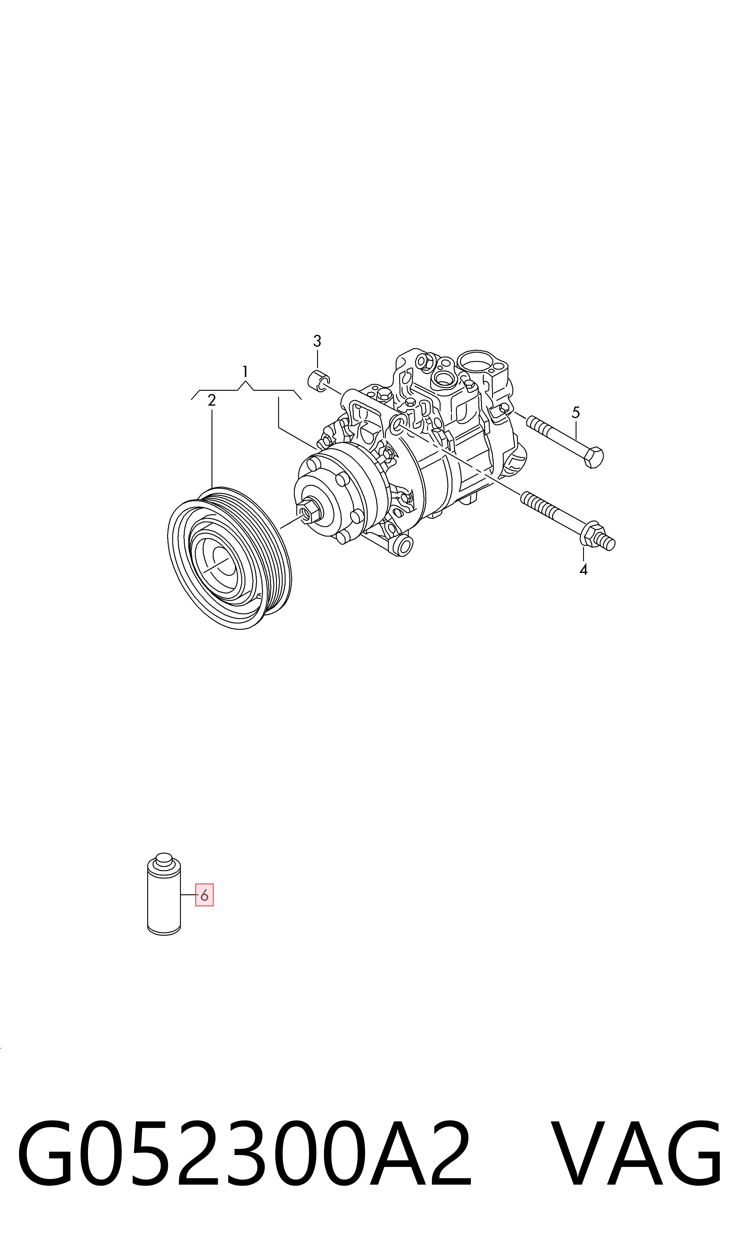 G052300A2 VAG Óleo do compressor de aparelho de ar condicionado