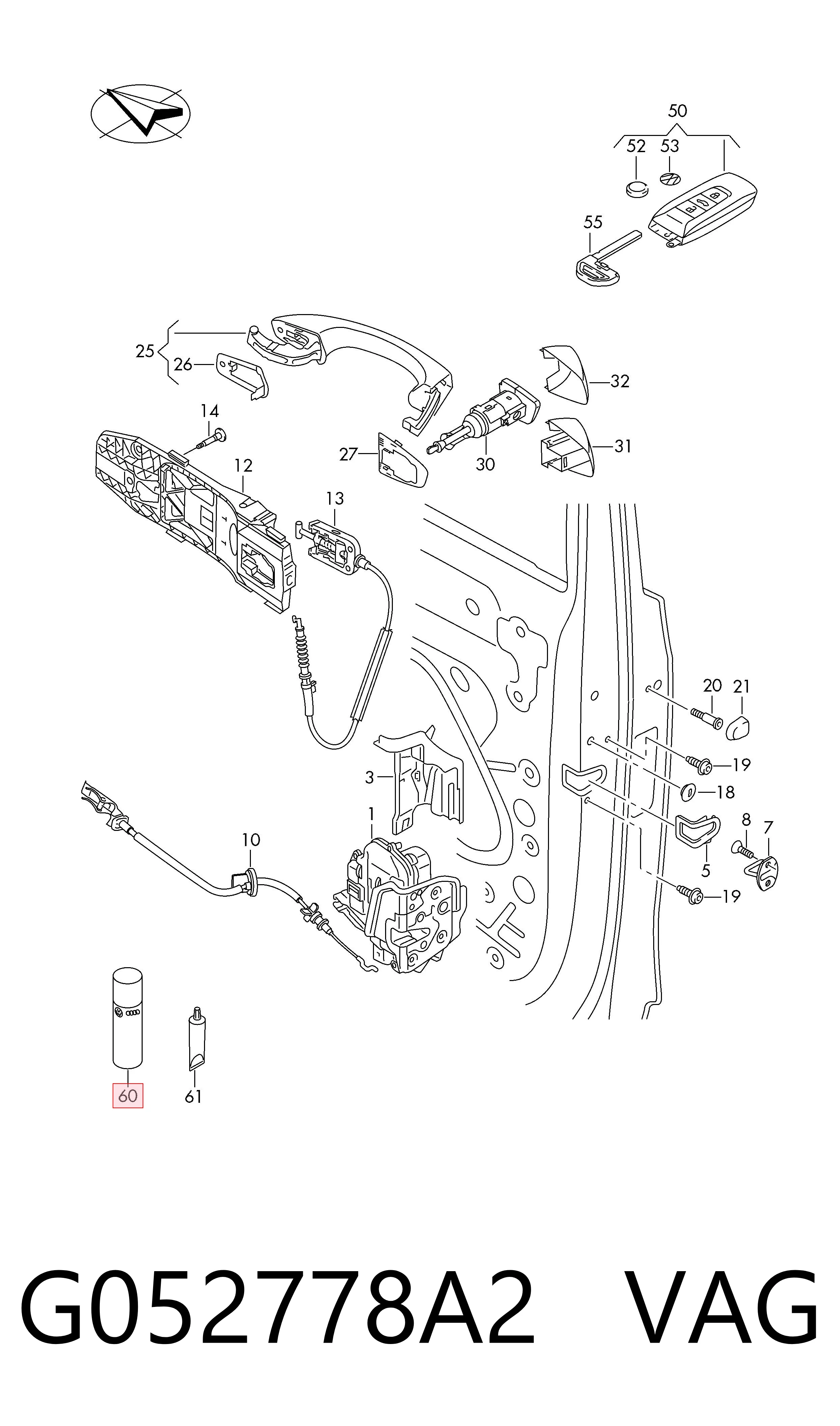 G052778A2 VAG Lubrificante para os fechamentos e goznos