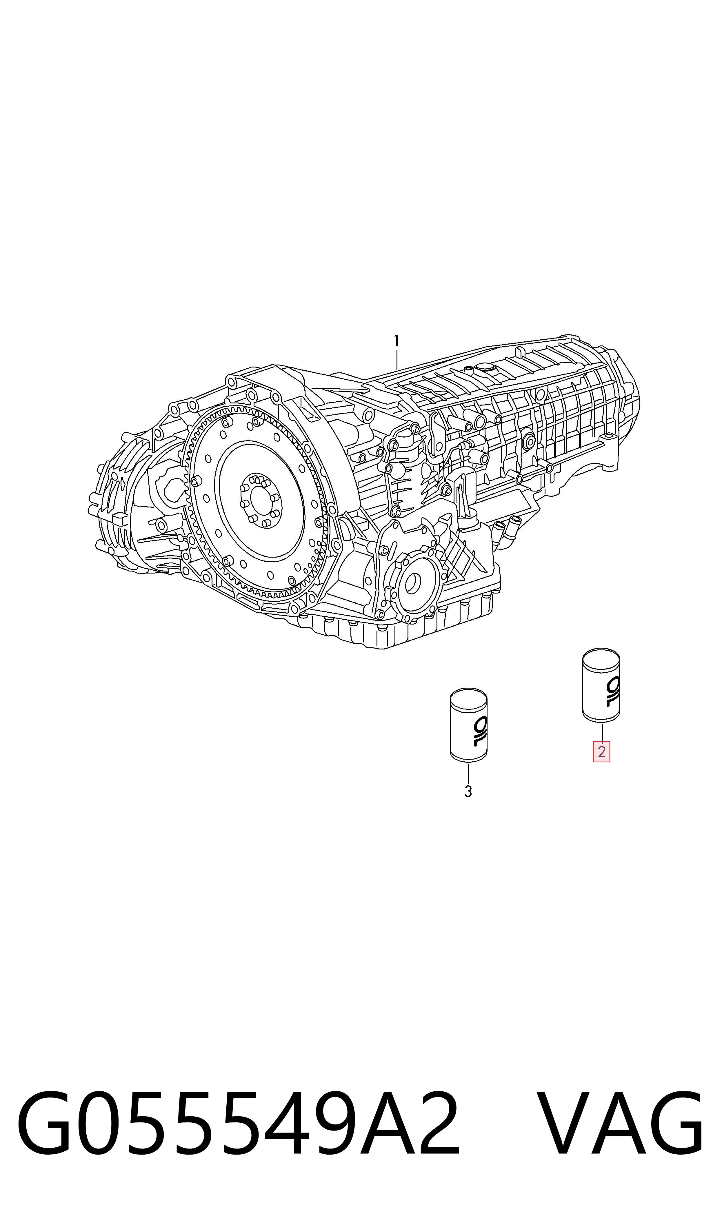 G055549A2 VAG Óleo de transmissão