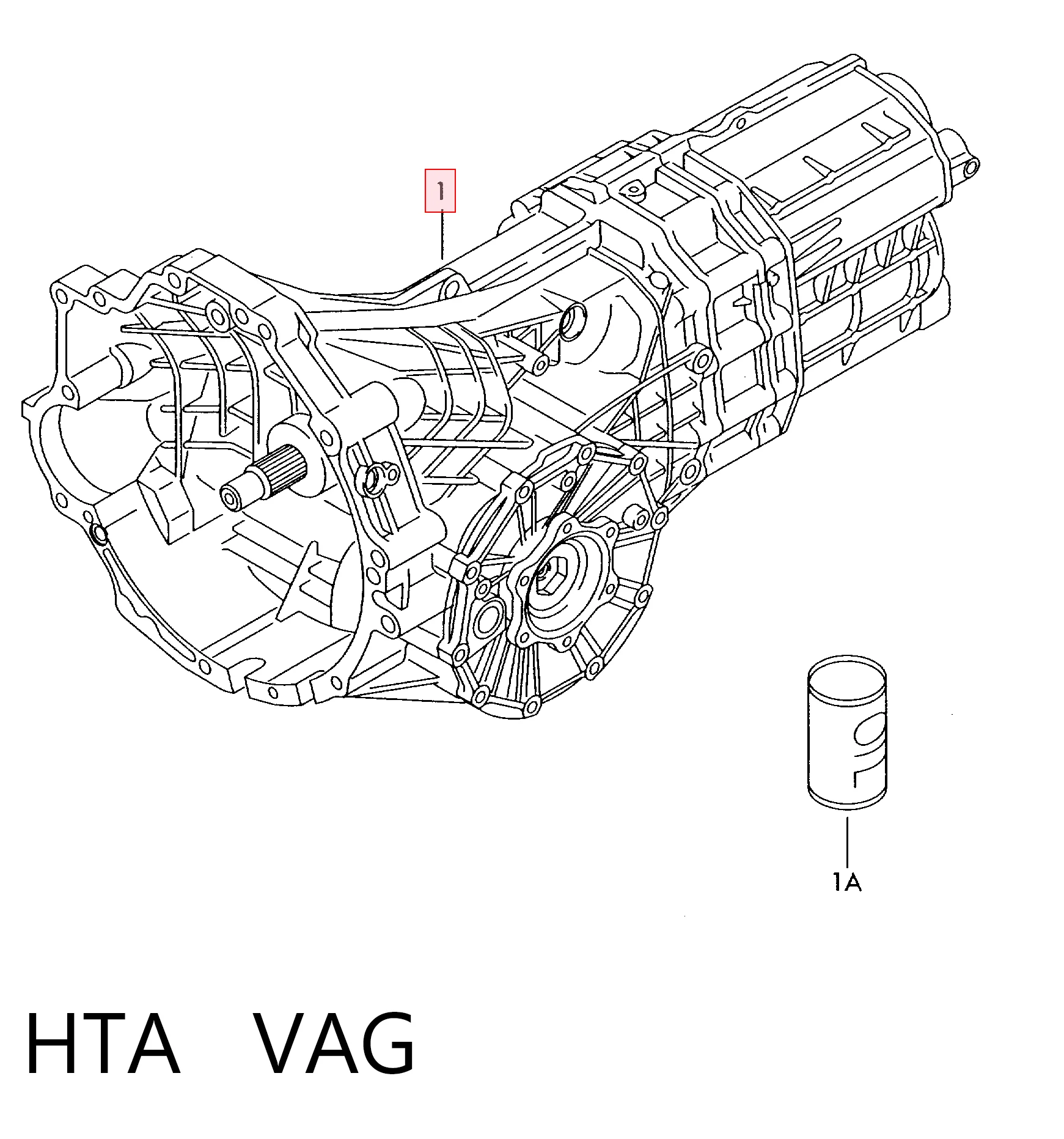 HTA VAG Caixa de Mudança montada (caixa mecânica de velocidades)