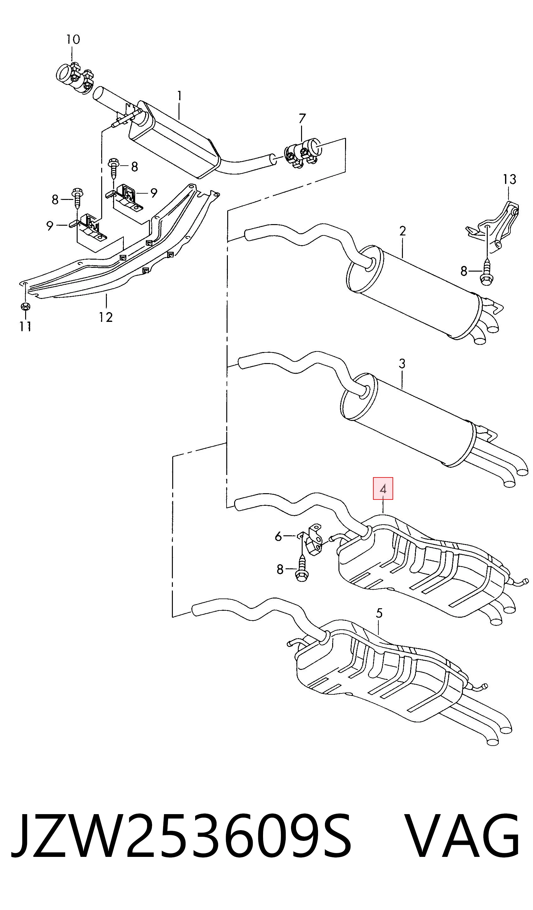 JZW253609S VAG
