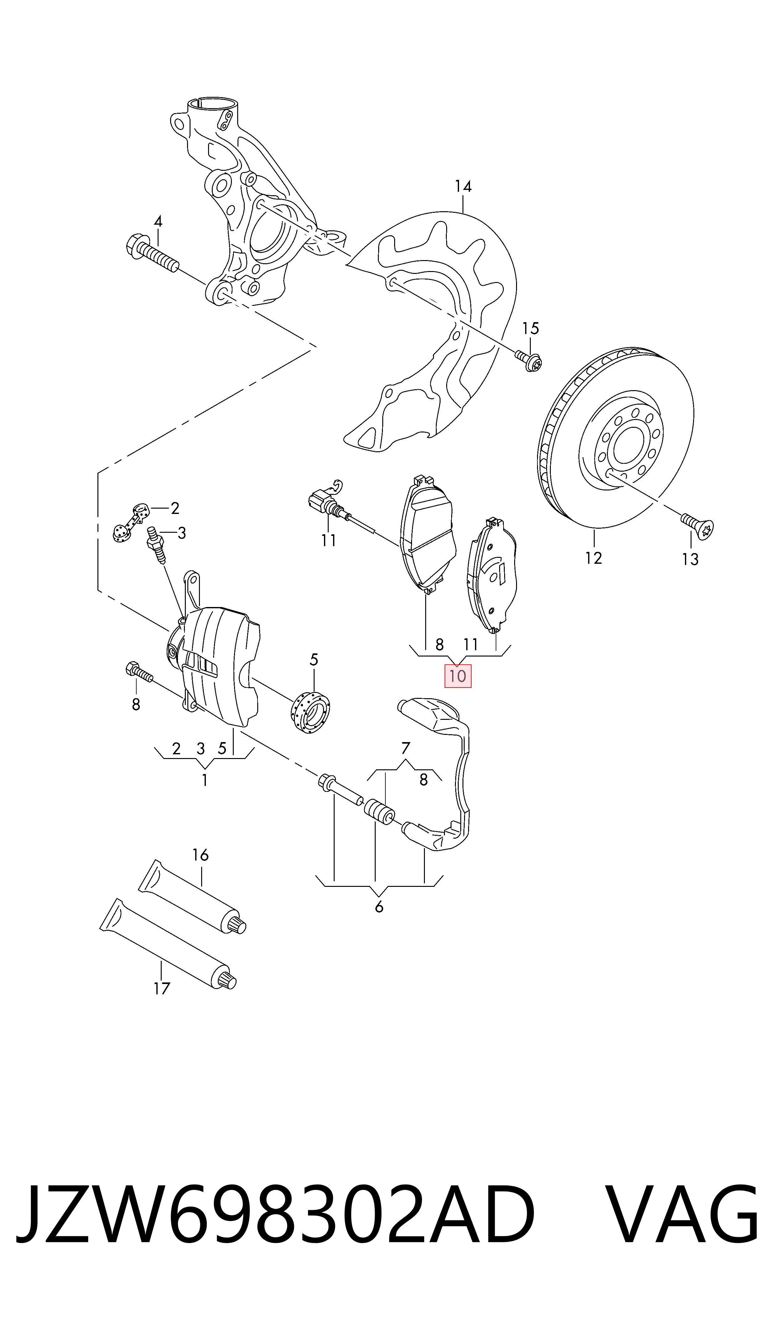 JZW698302AD VAG