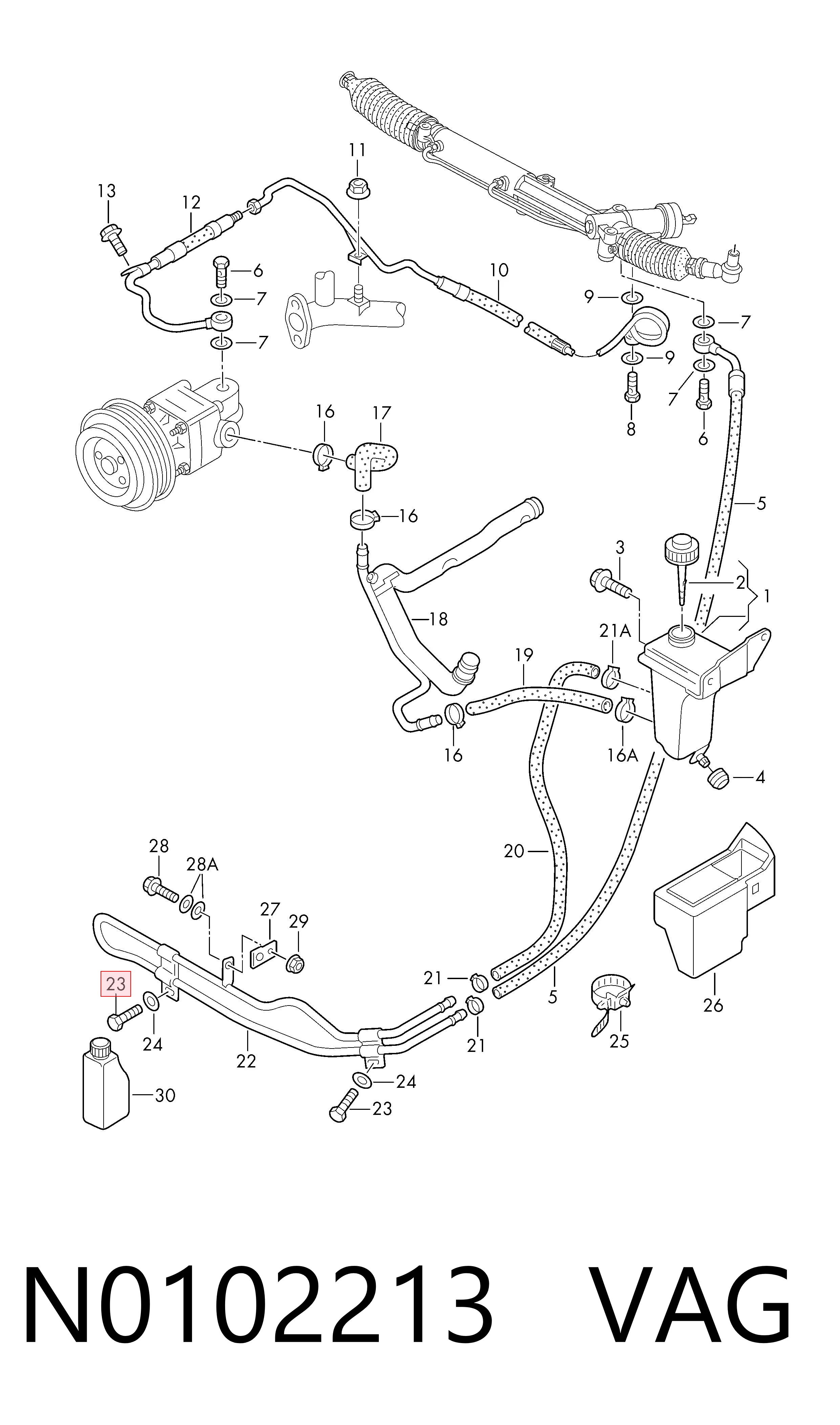  VAG N0102213 preço, a partir de 2,55 USD