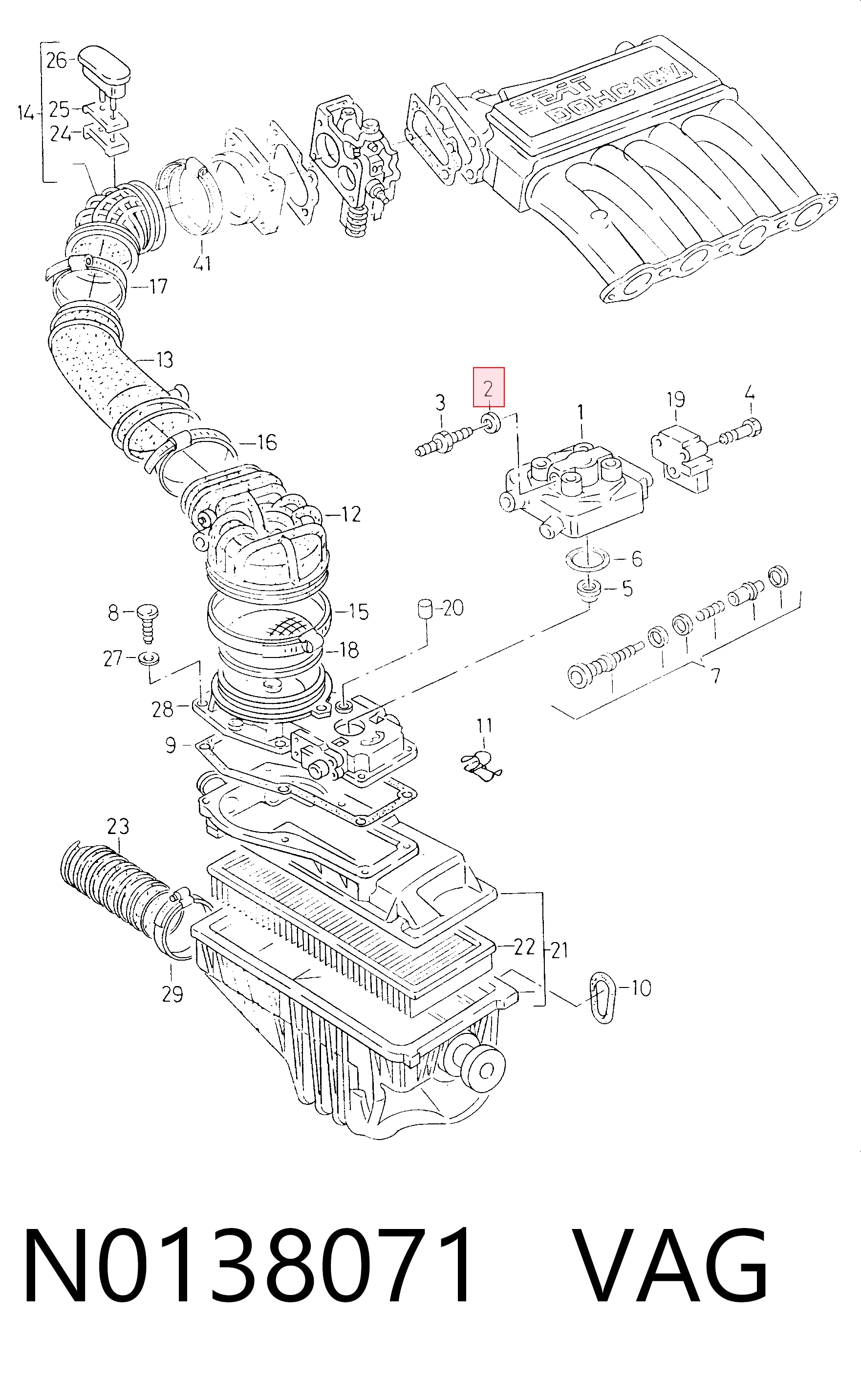 9009404 Fiat/Alfa/Lancia Anel de vedação, universal