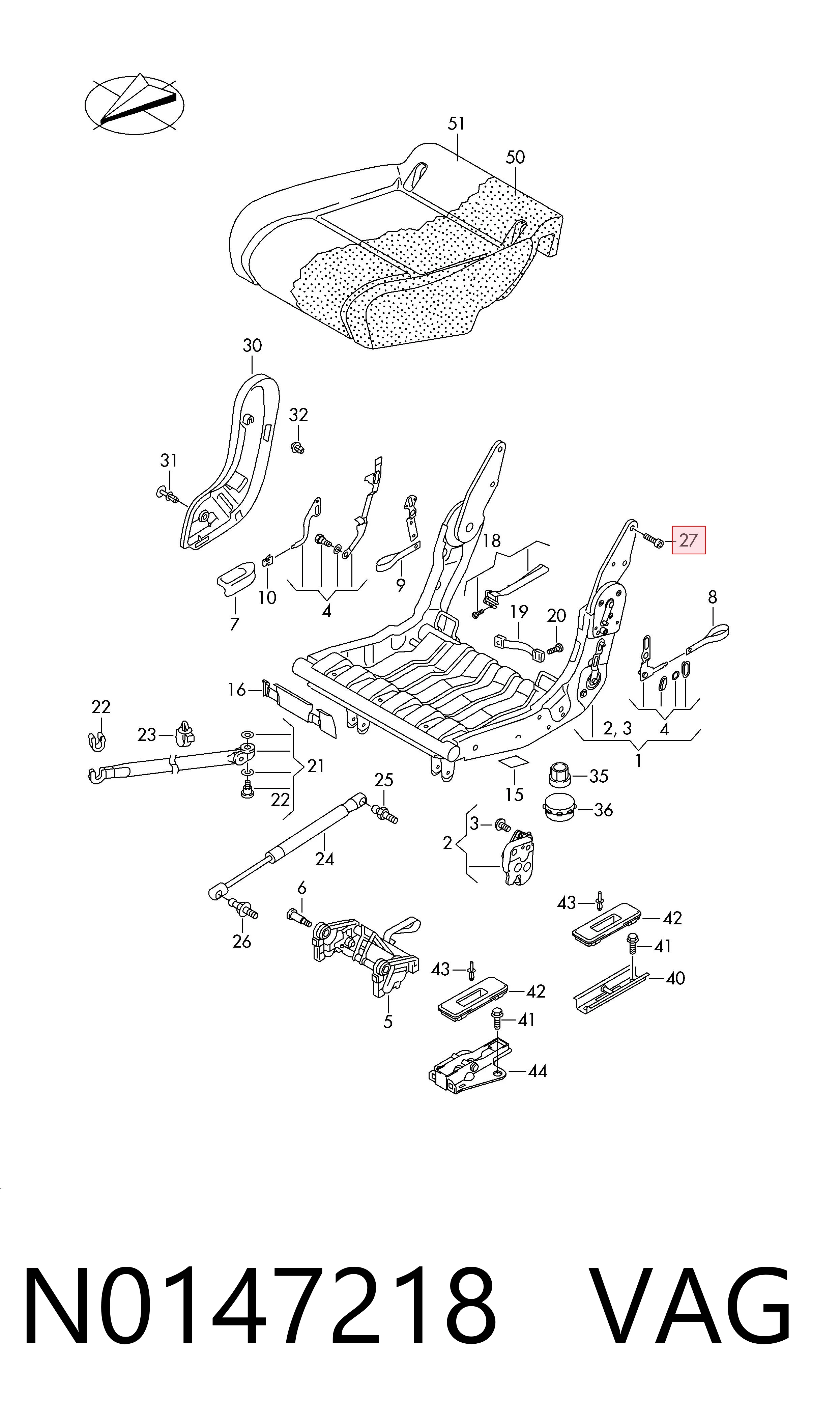 N0147218 VAG Parafuso de cabeça de motor (CBC)