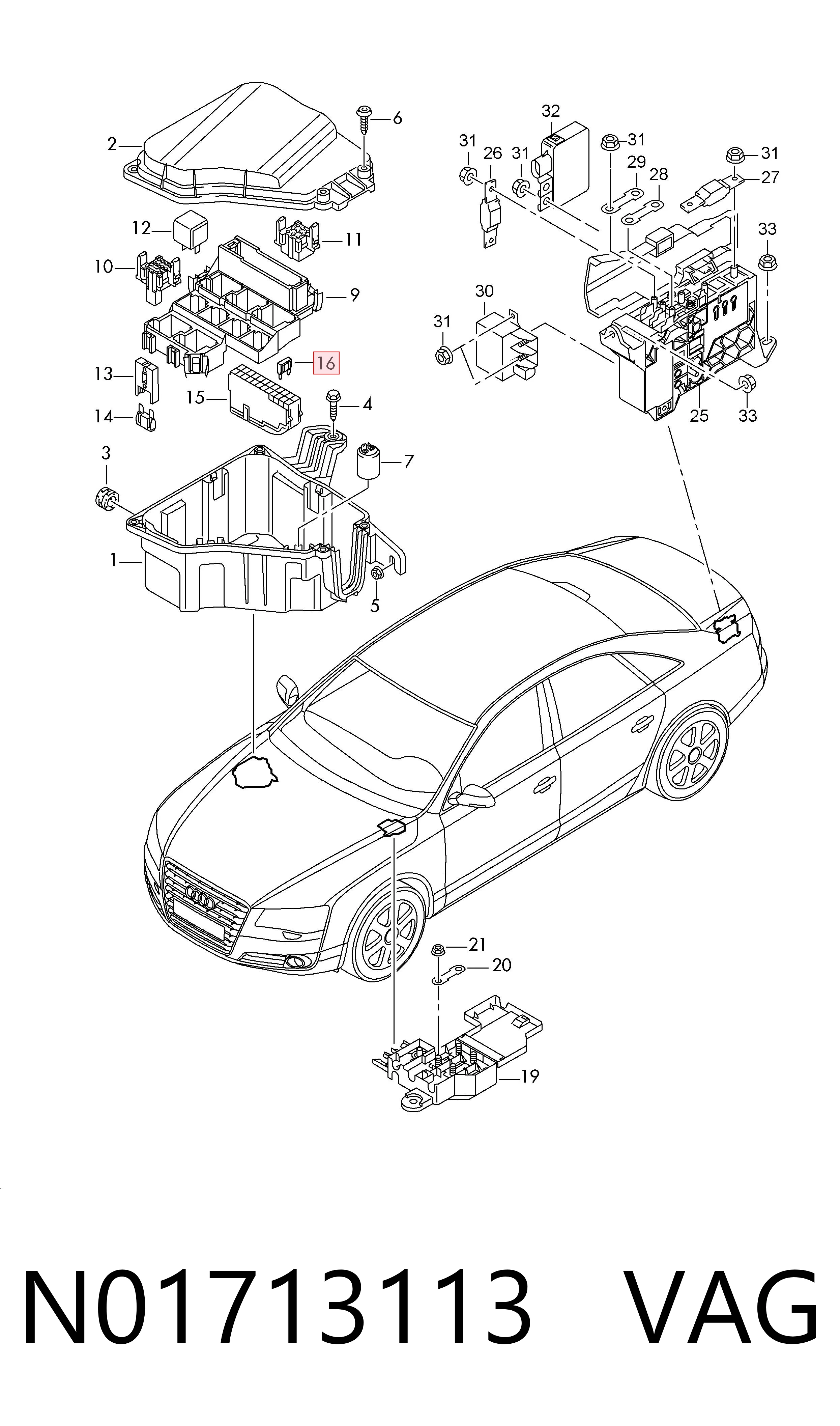 N01713113 VAG Dispositivo de segurança