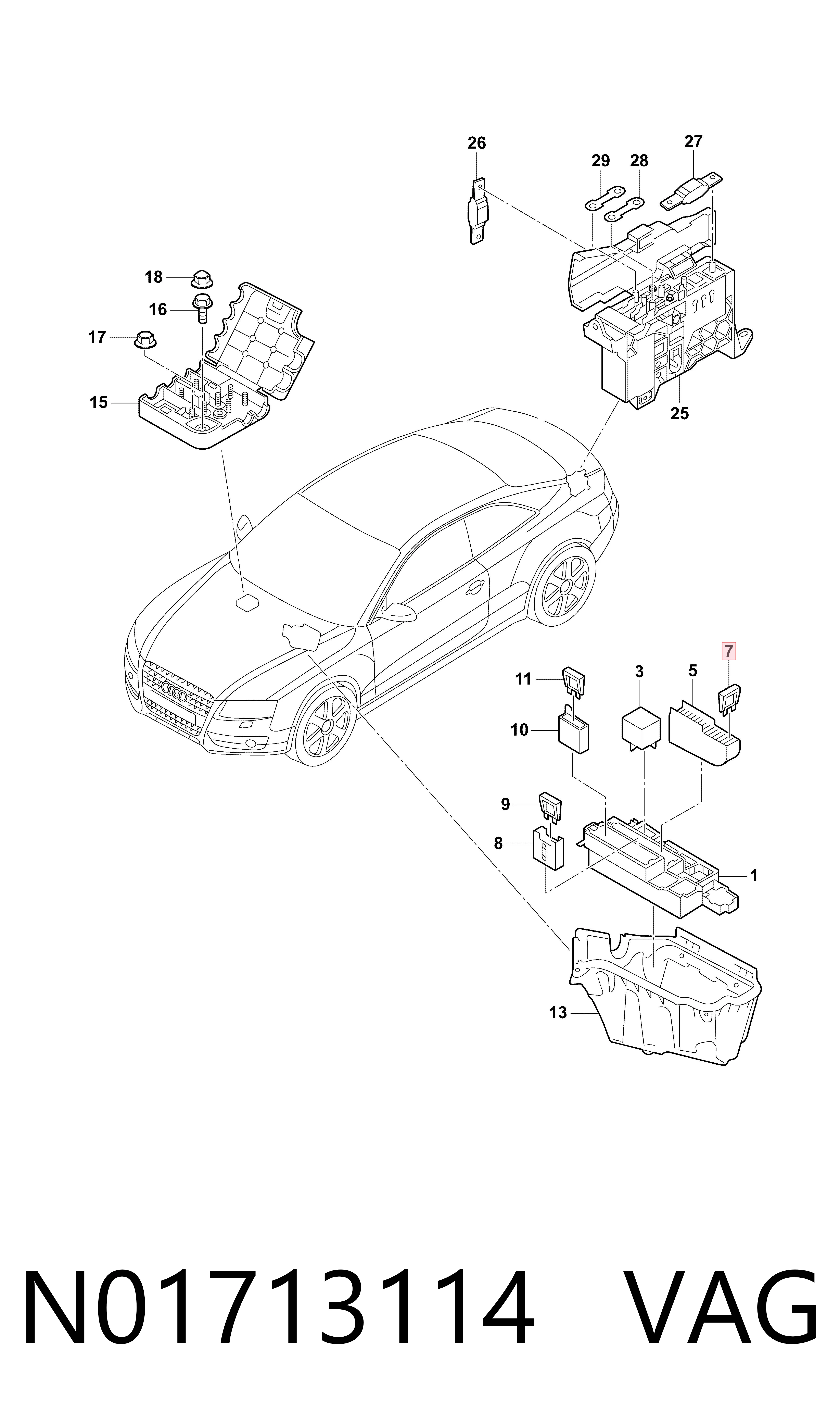 N01713114 VAG Dispositivo de segurança