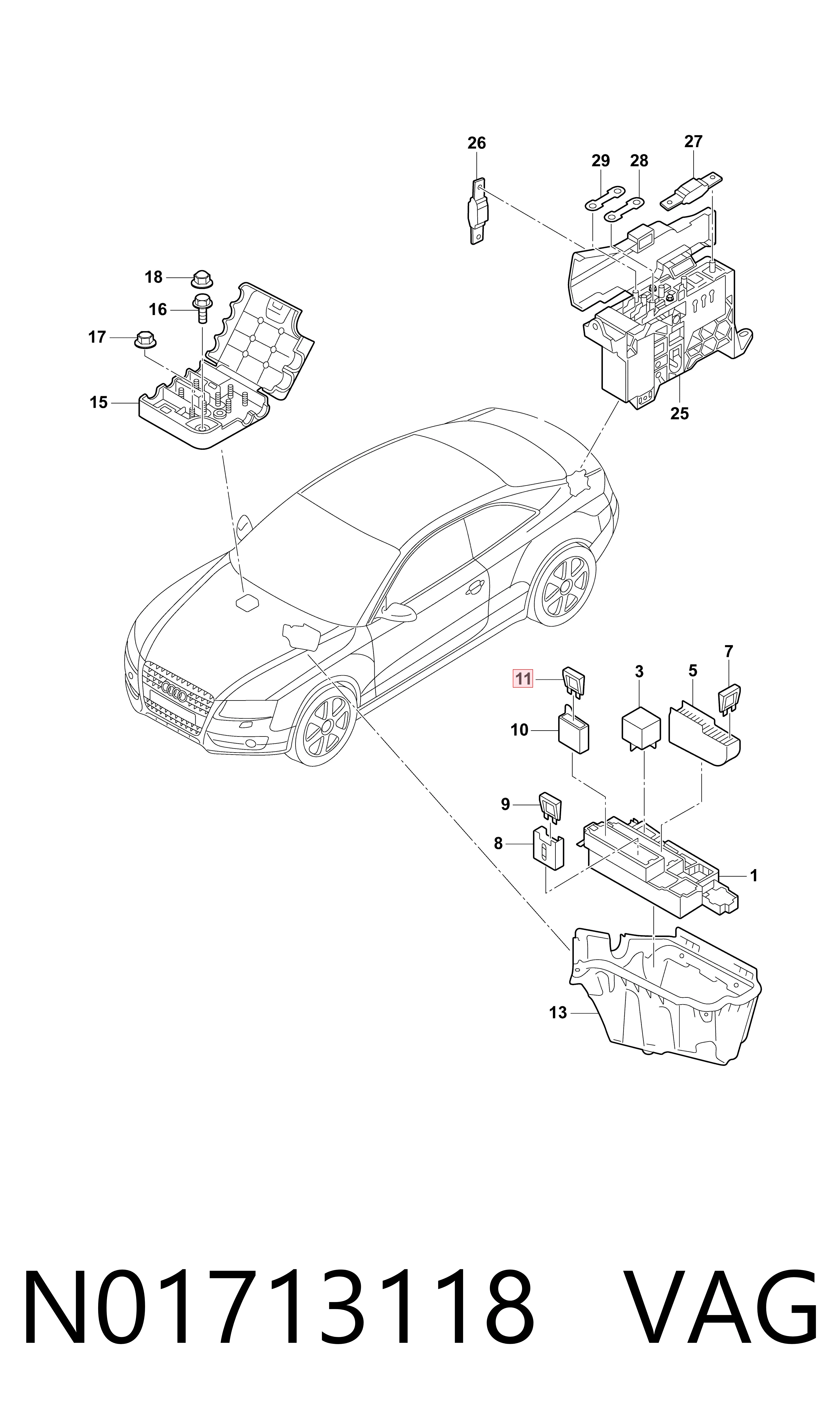 N01713118 VAG Dispositivo de segurança