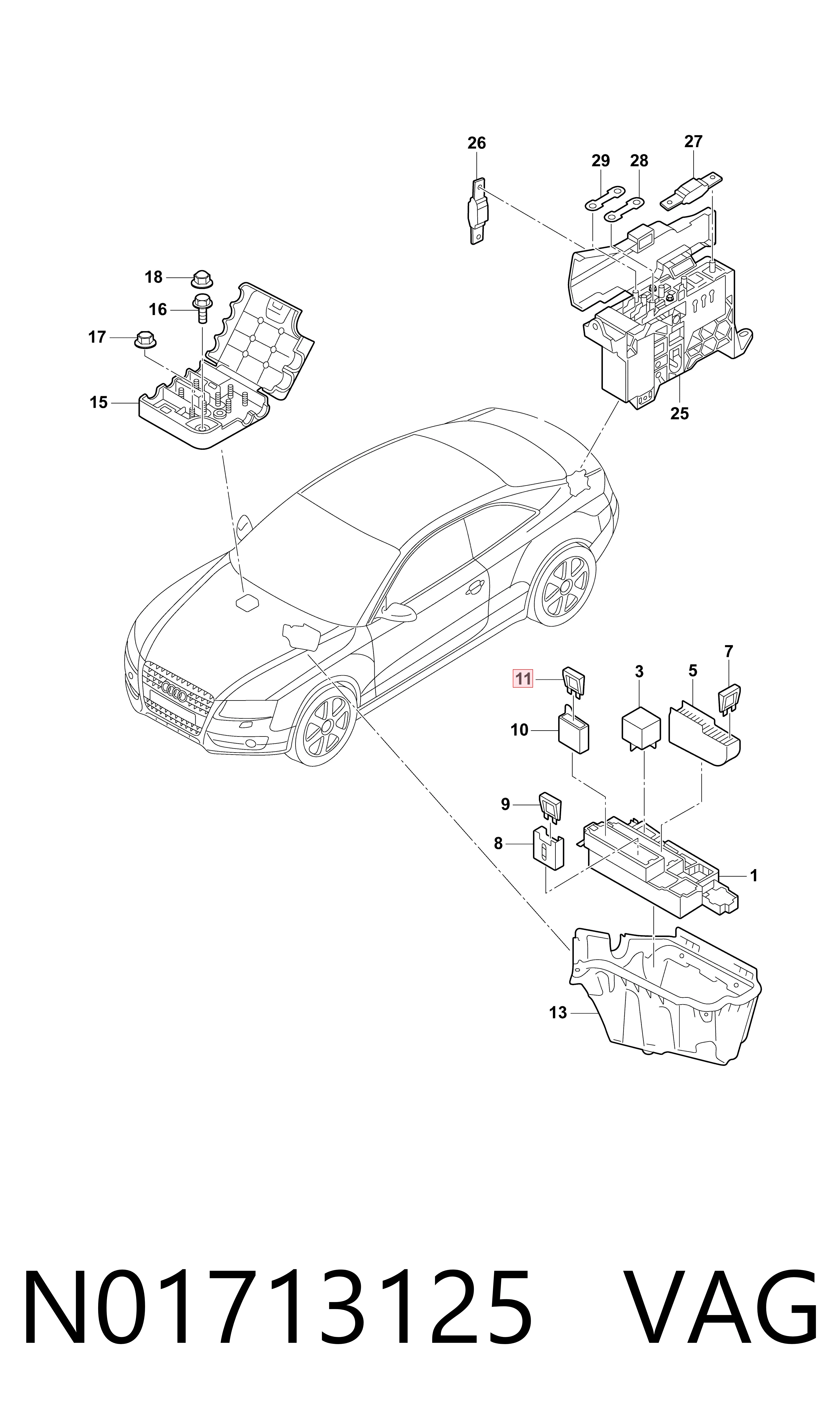N01713125 VAG Dispositivo de segurança