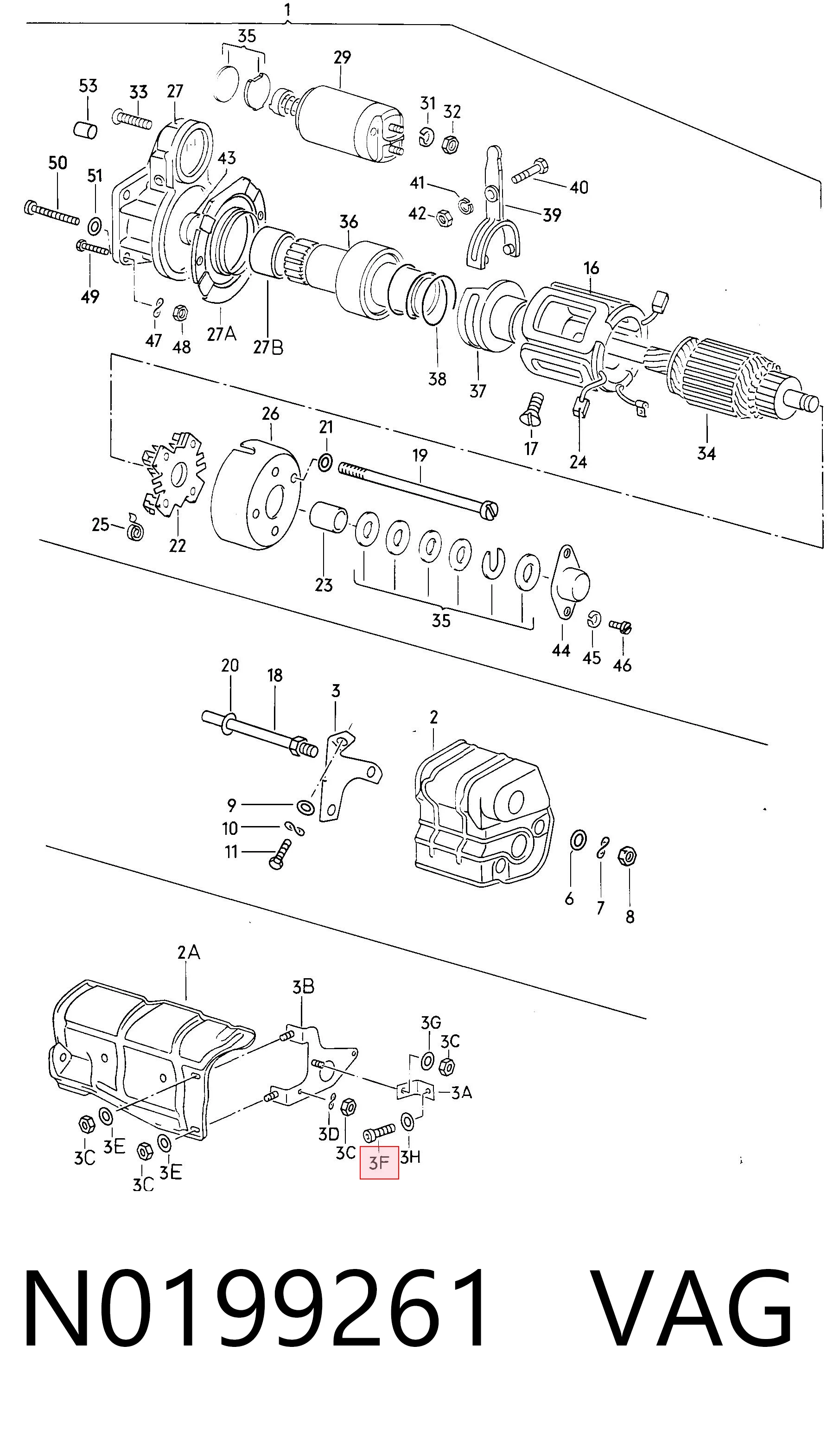 N0199261 VAG Parafuso