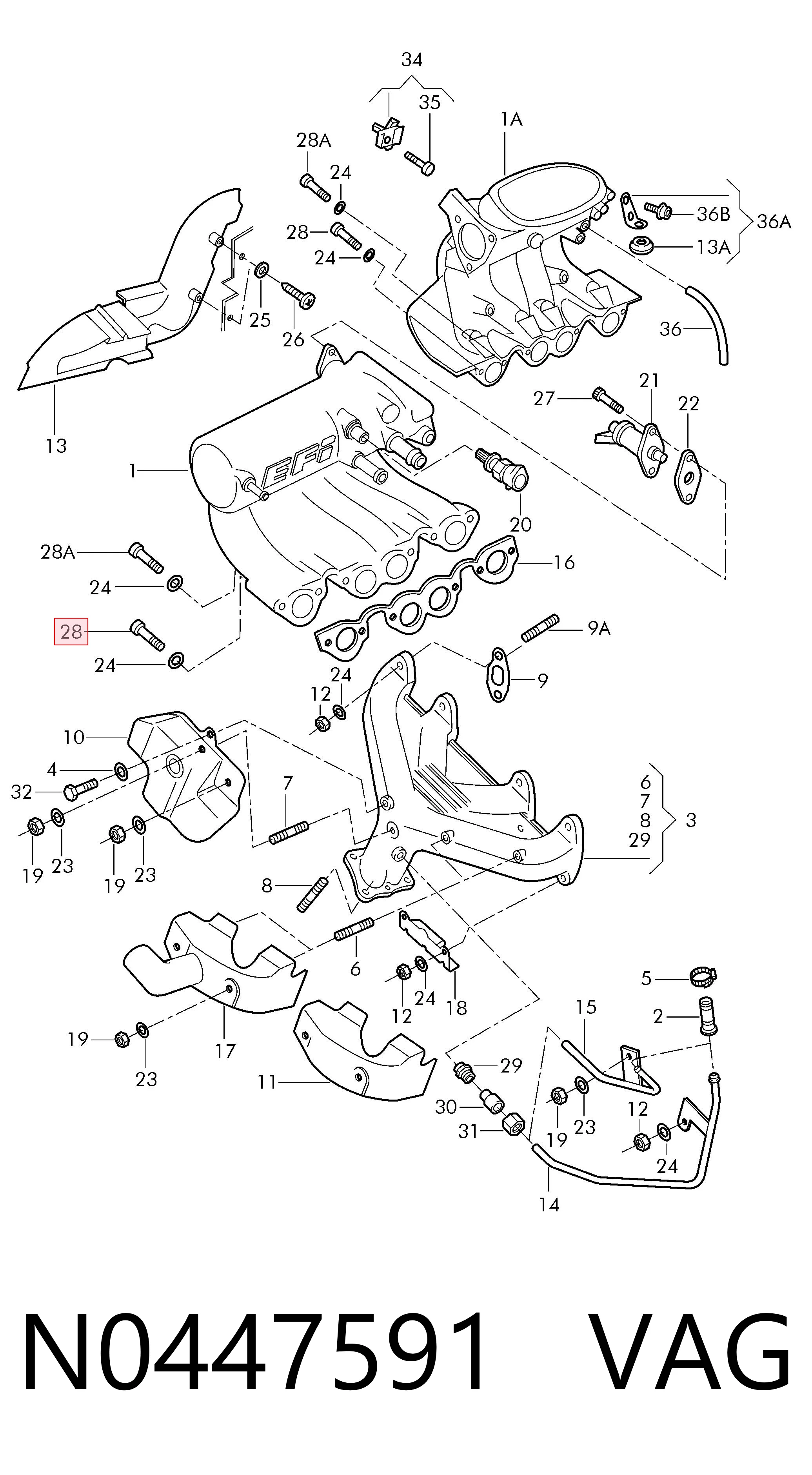  VAG N0447591 preço, a partir de 1,86 USD