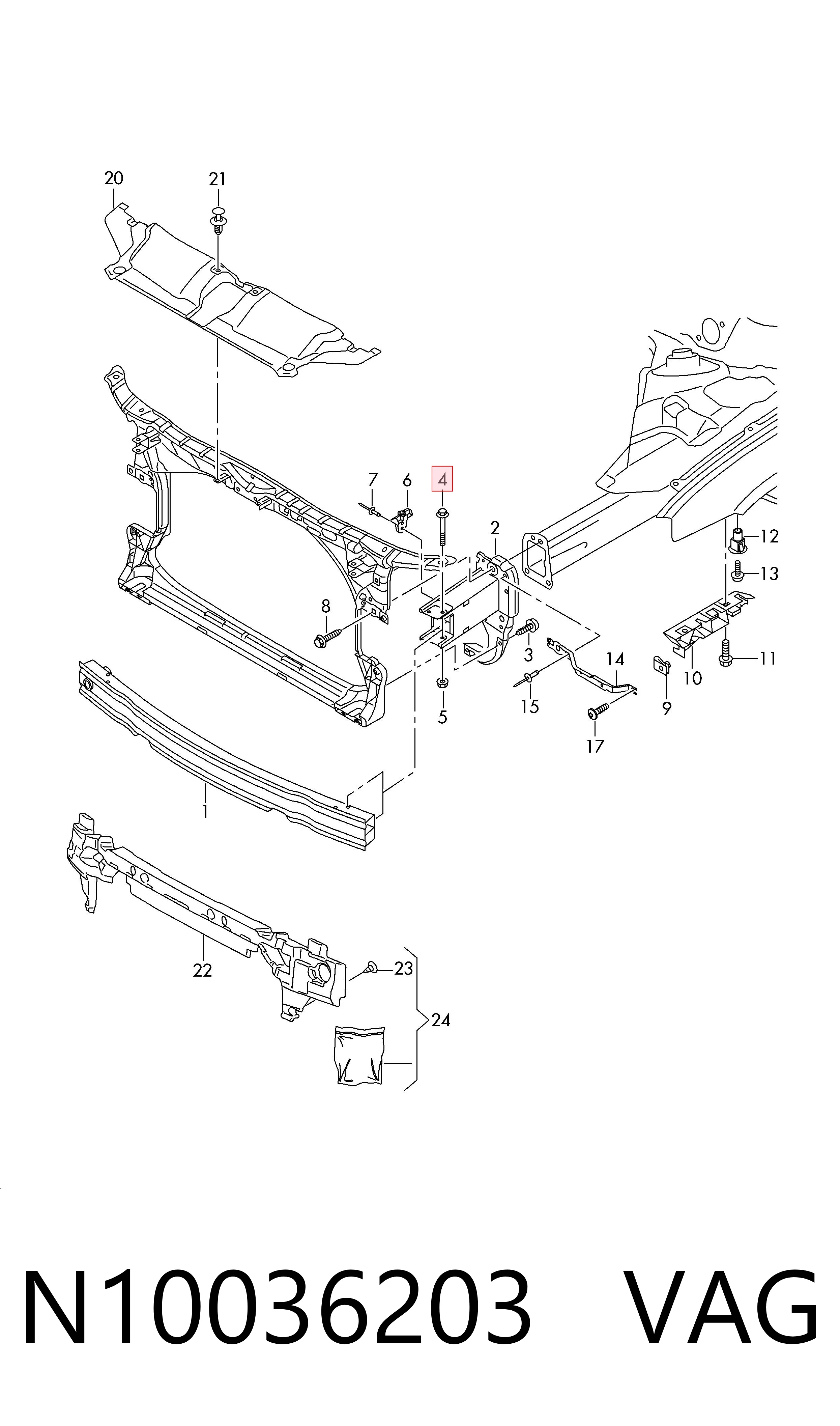 N10036203 VAG Parafuso