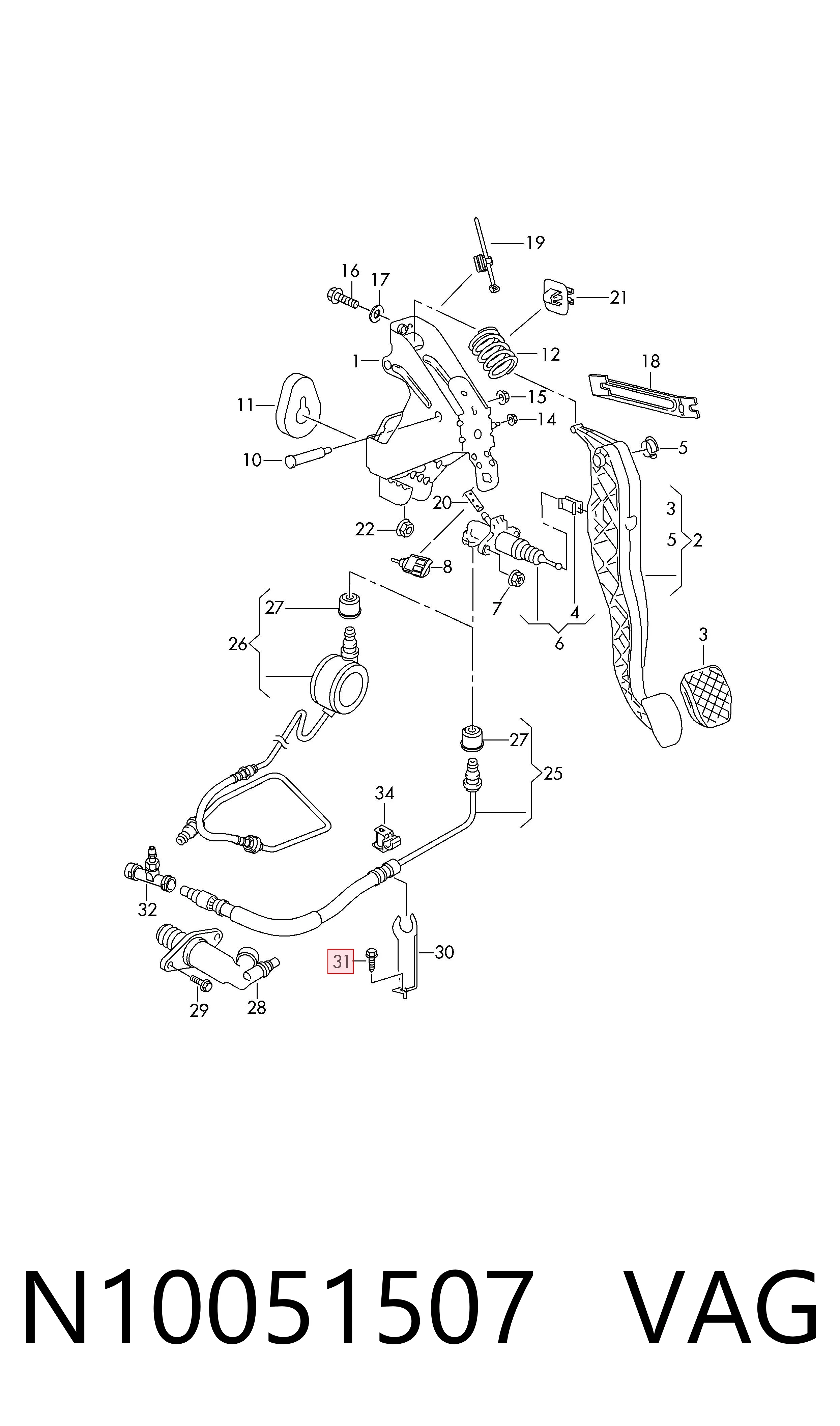  VAG N10051507 preço, a partir de 1,63 USD