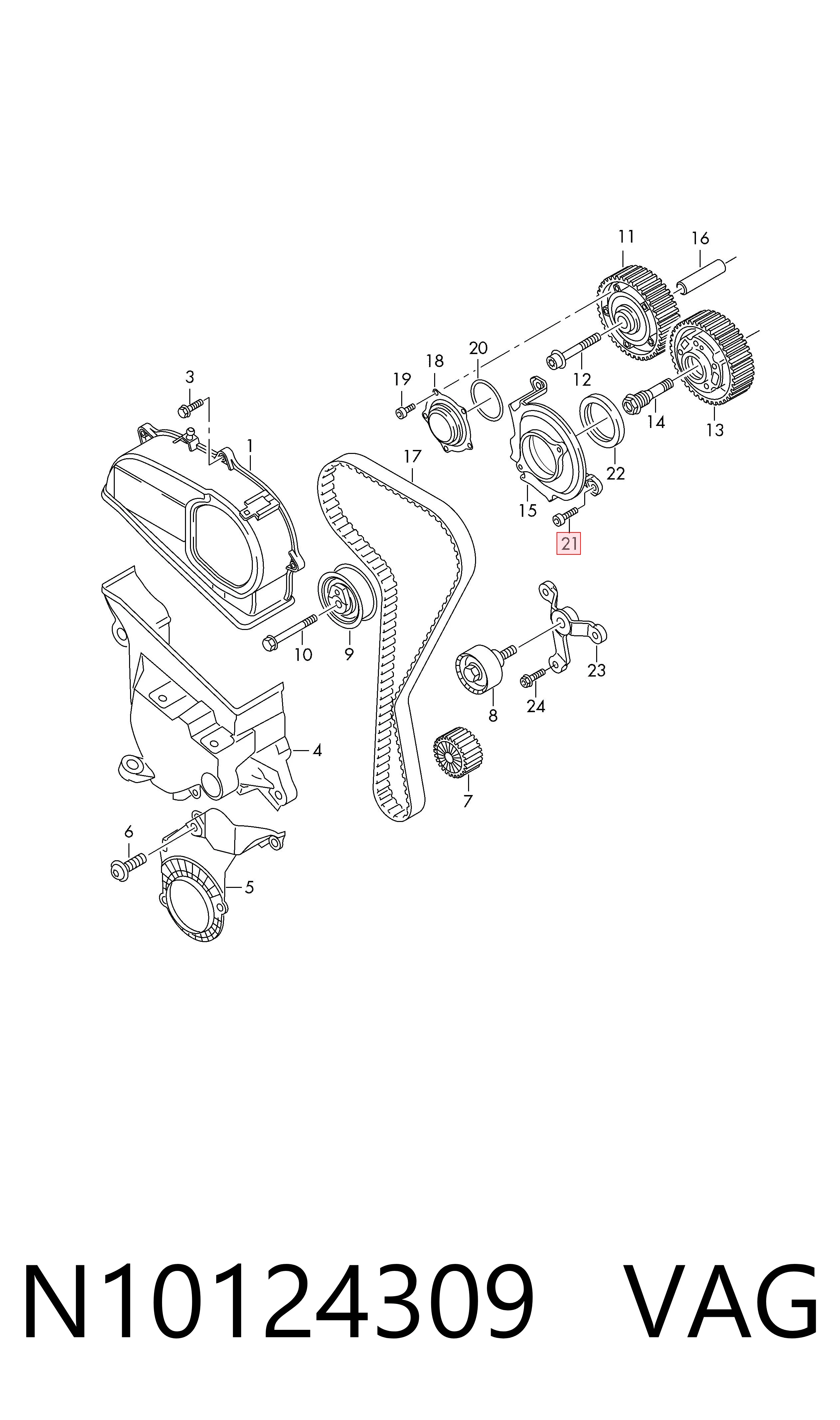  VAG N10124309 preço, a partir de 1,56 USD