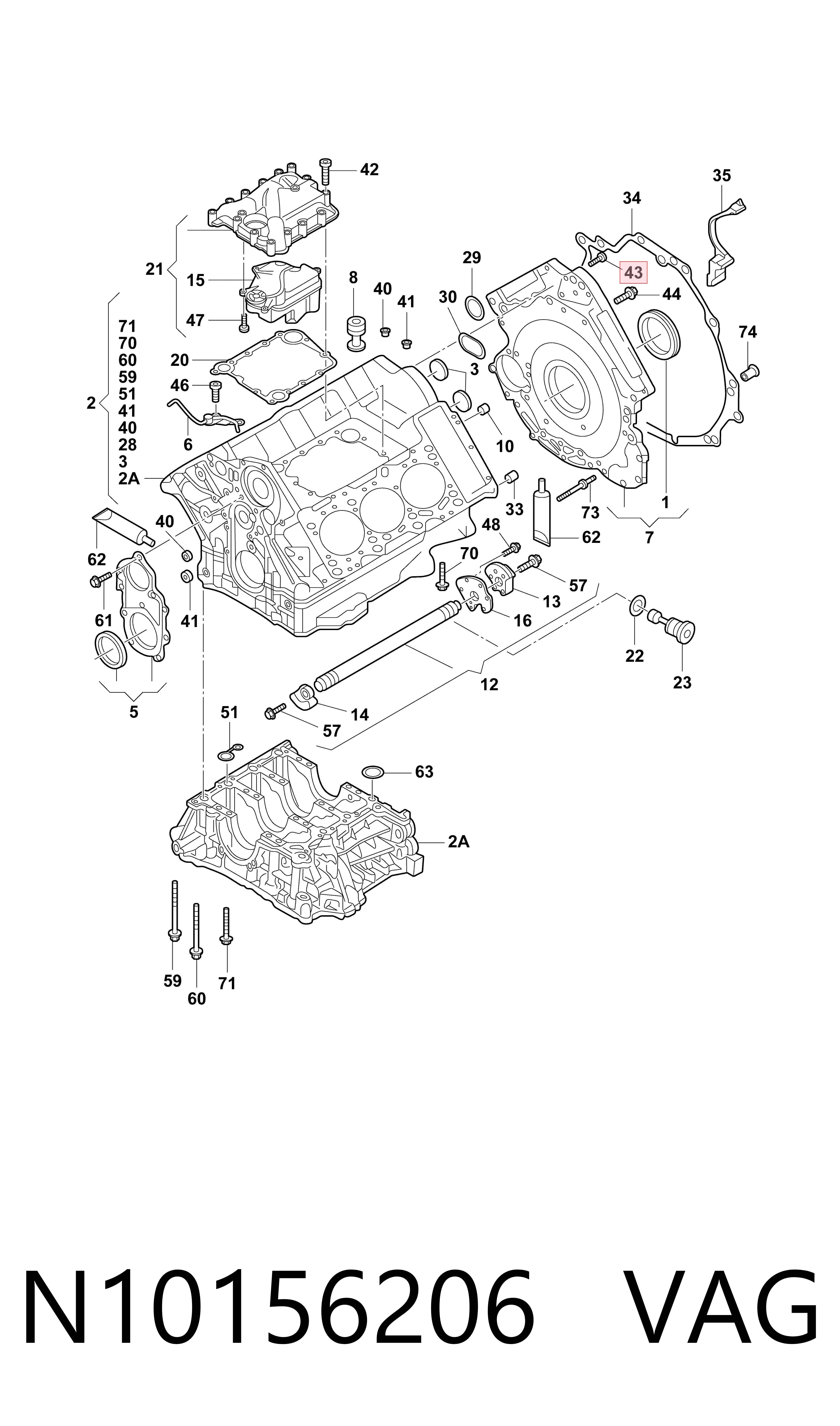 N10156206 VAG Parafuso