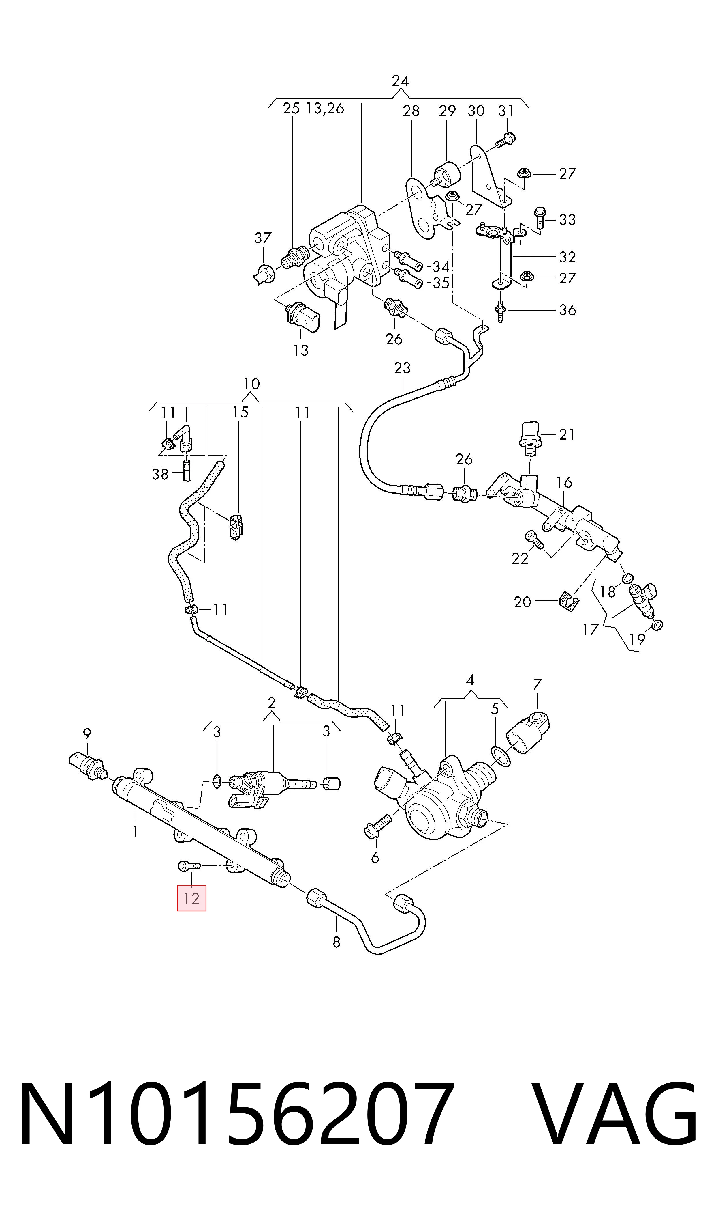 N10156207 VAG Parafuso