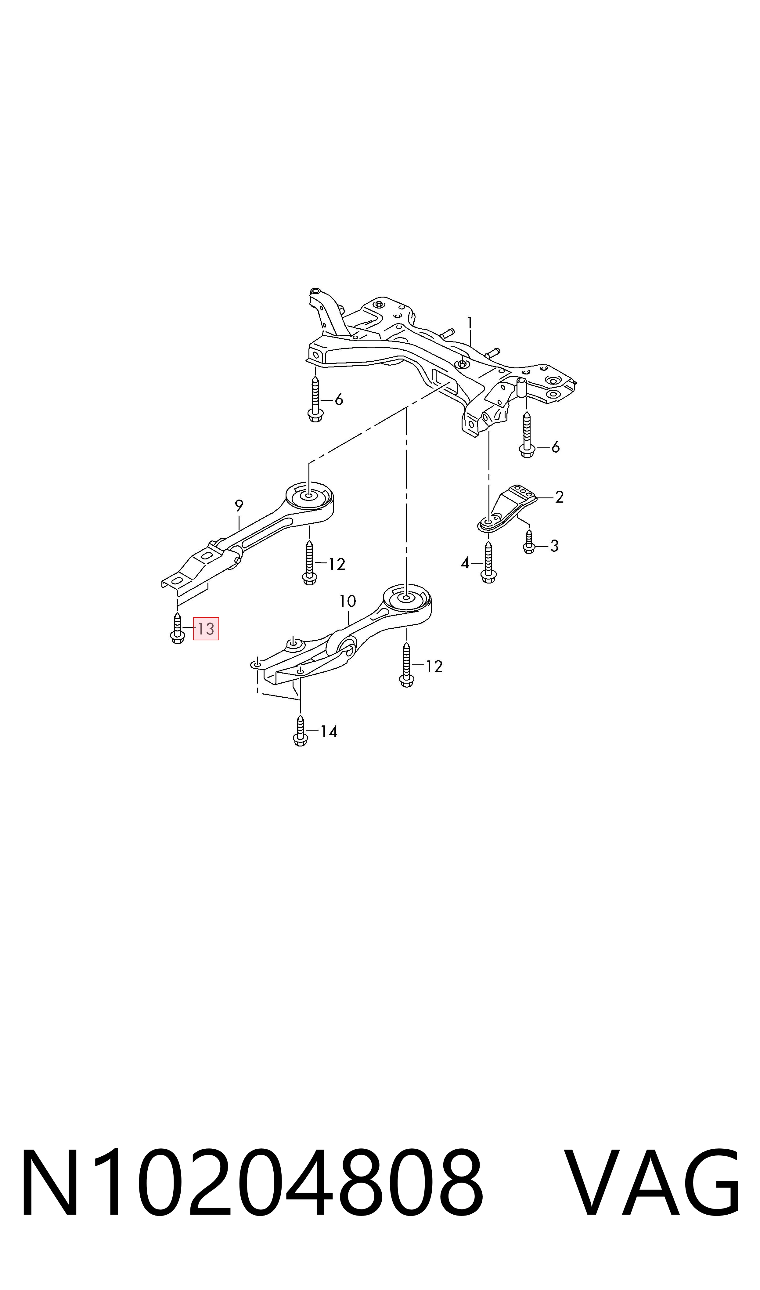 N10204808 VAG Parafuso