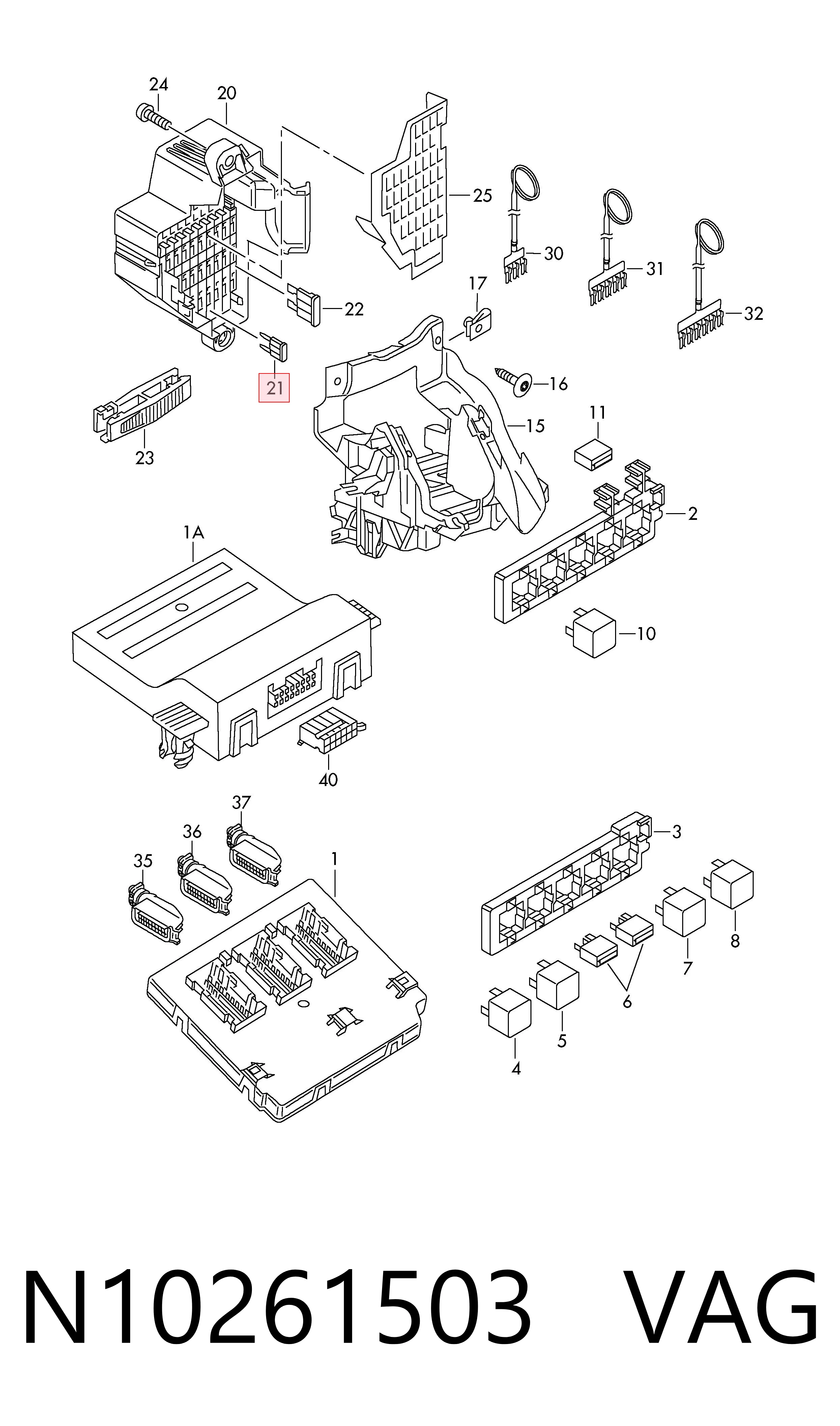 Dispositivo de segurança VAG N10261503 preço, a partir de 0,28 USD