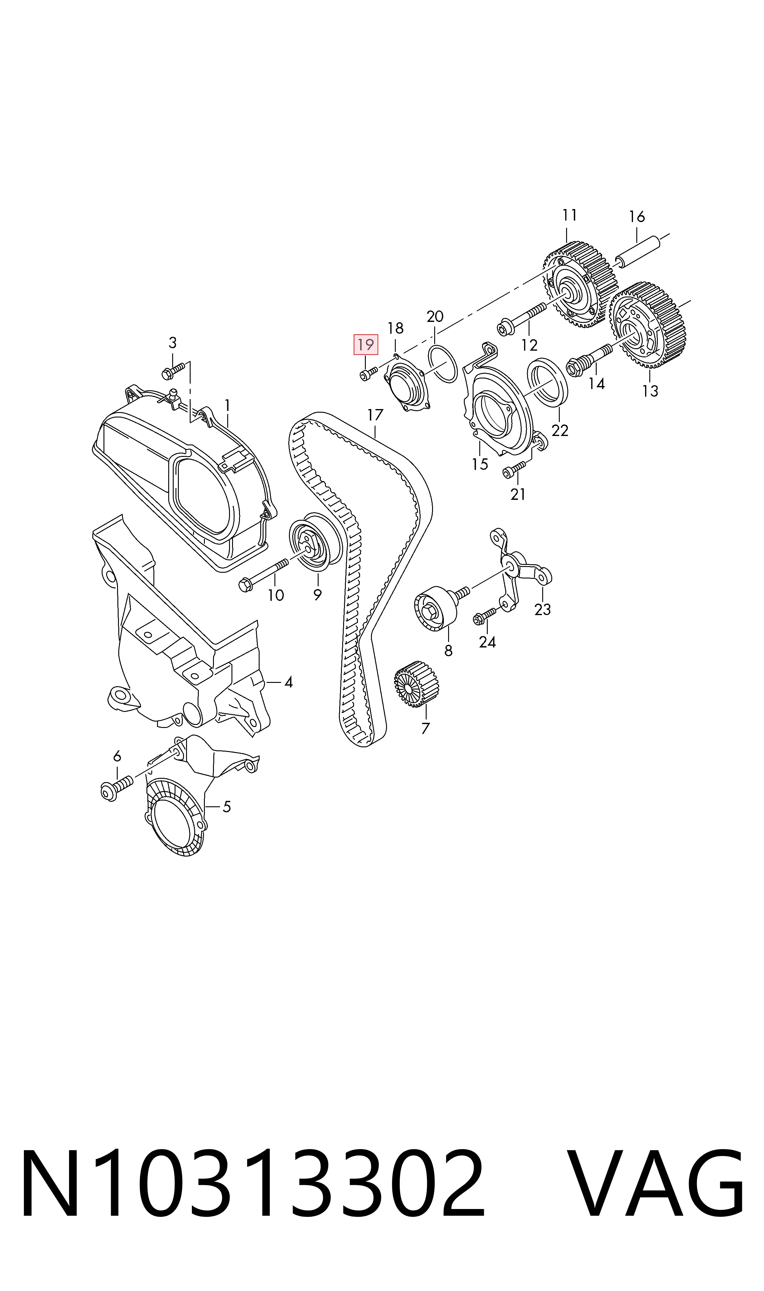  VAG N10313302 preço, a partir de 2,63 USD