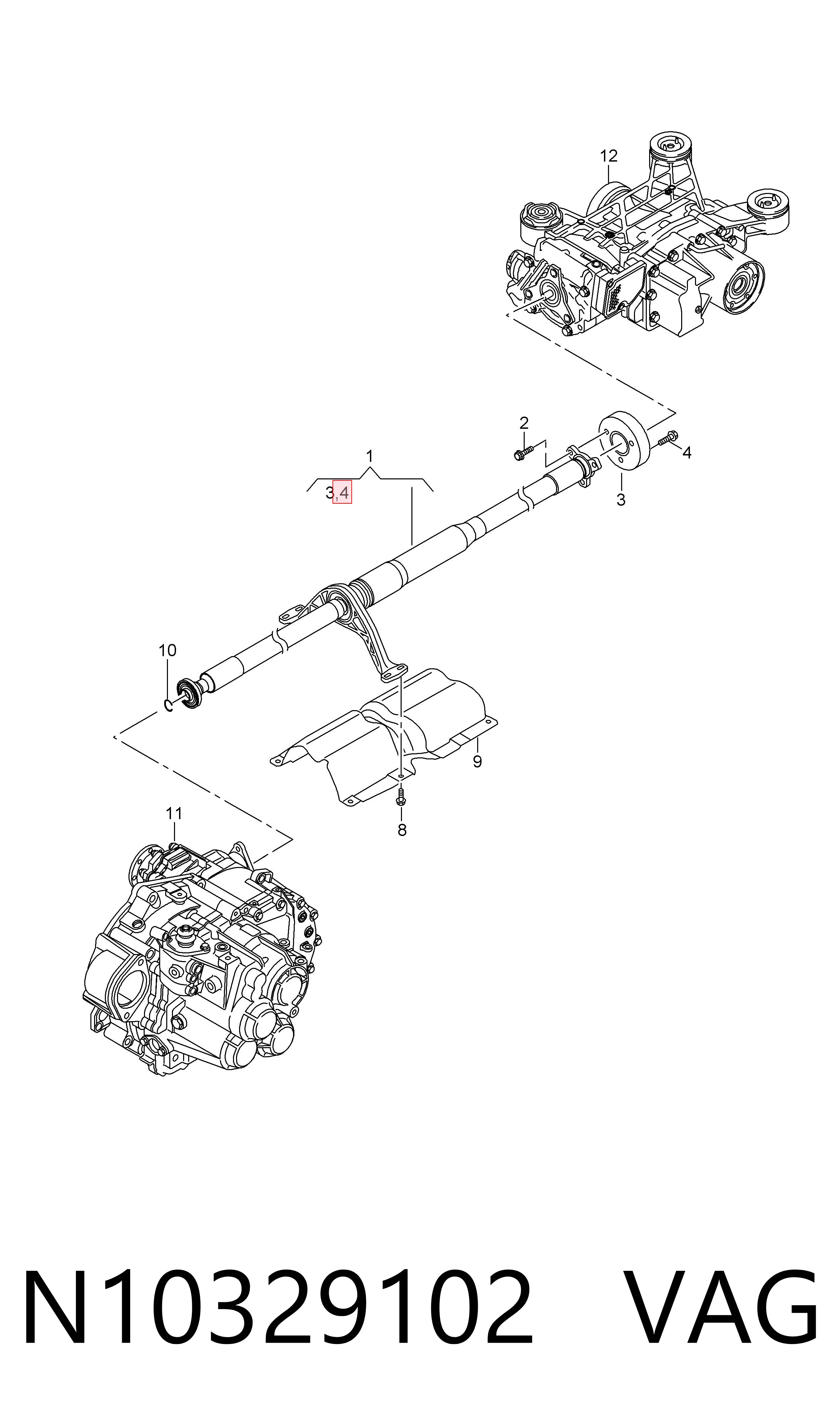Correia do mecanismo de distribuição de gás, kit VAG N10329102 preço, a partir de 3,34 USD