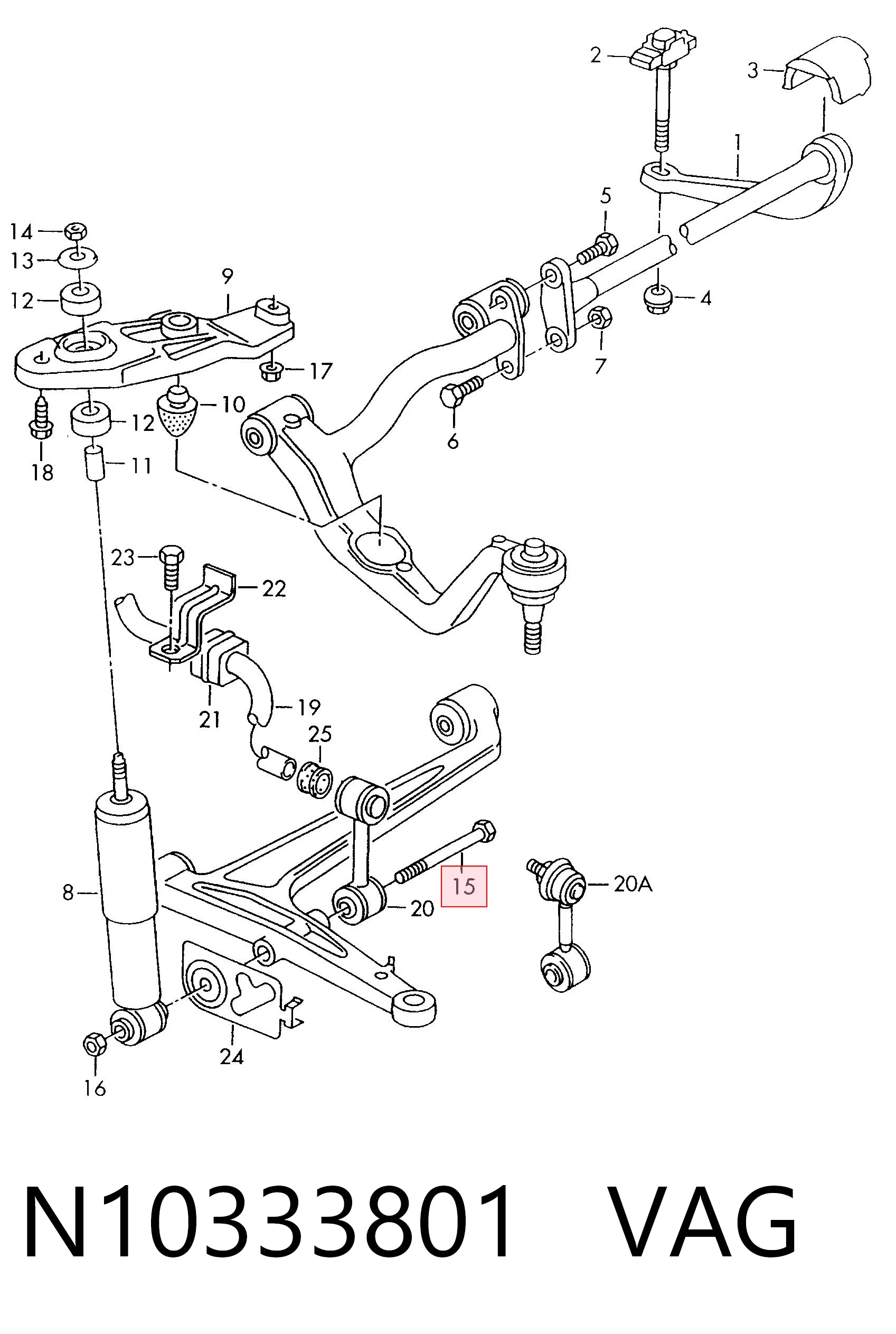 N10333801 VAG Parafuso
