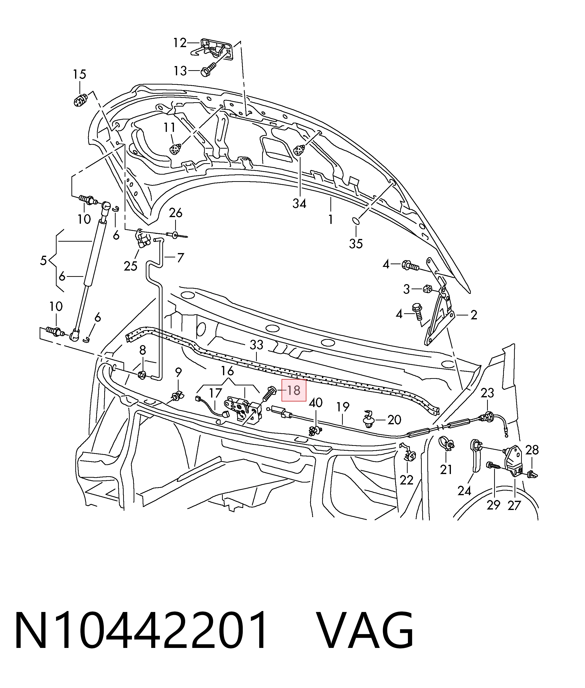  VAG N10442201 preço, a partir de  