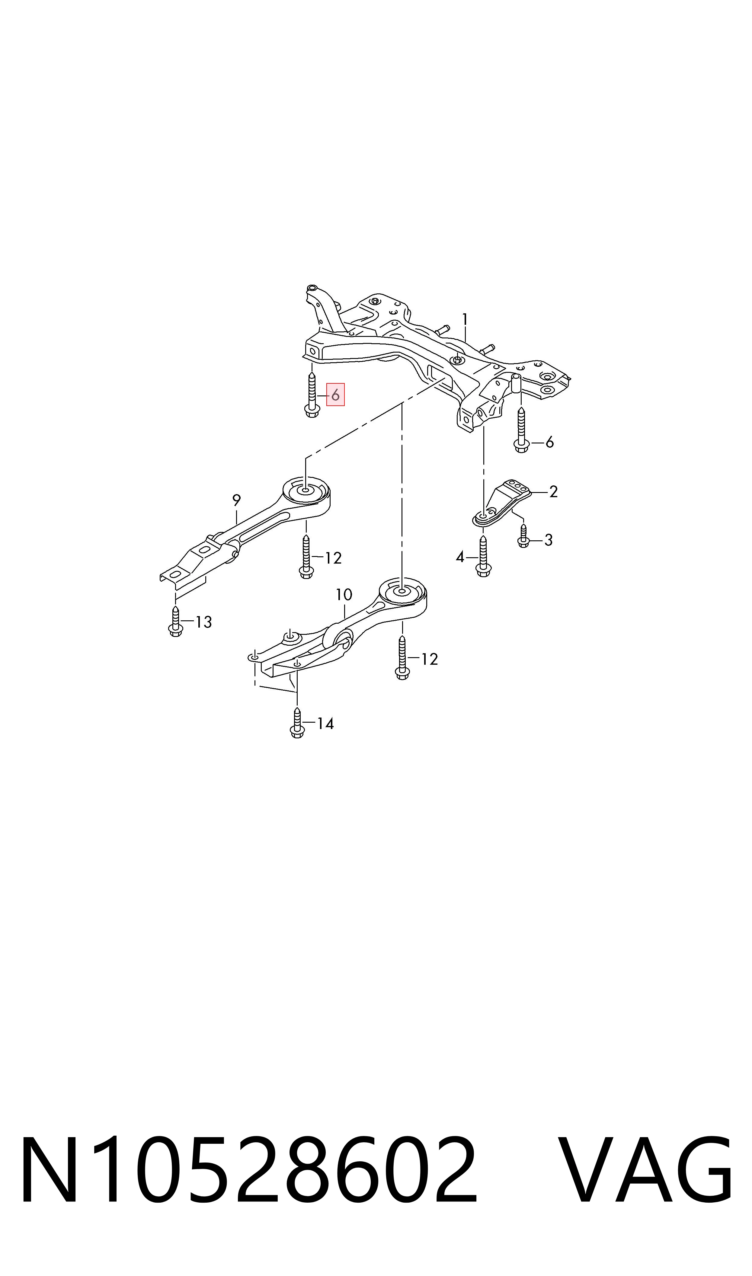 N10528602 VAG Parafuso