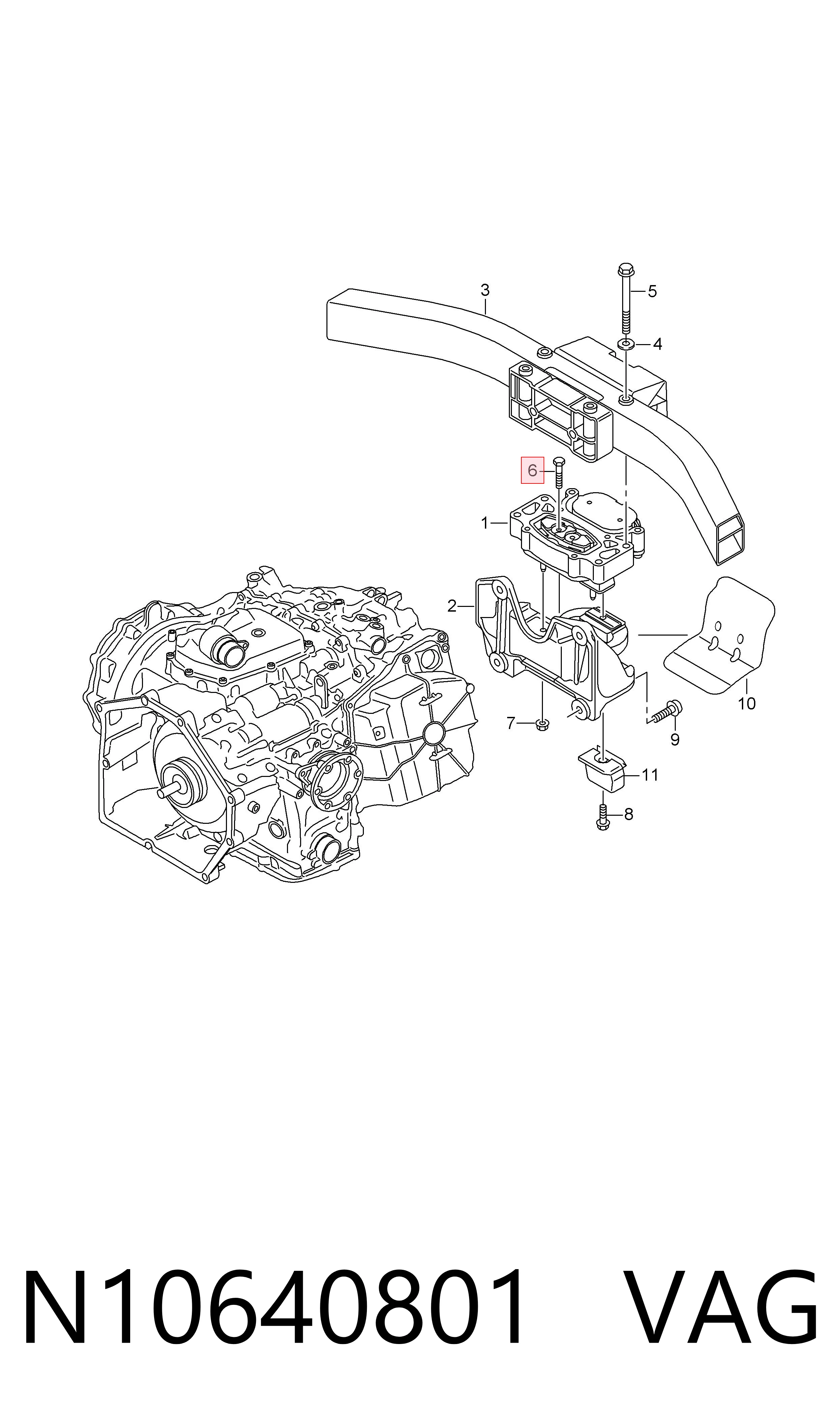 N10640801 VAG Parafuso