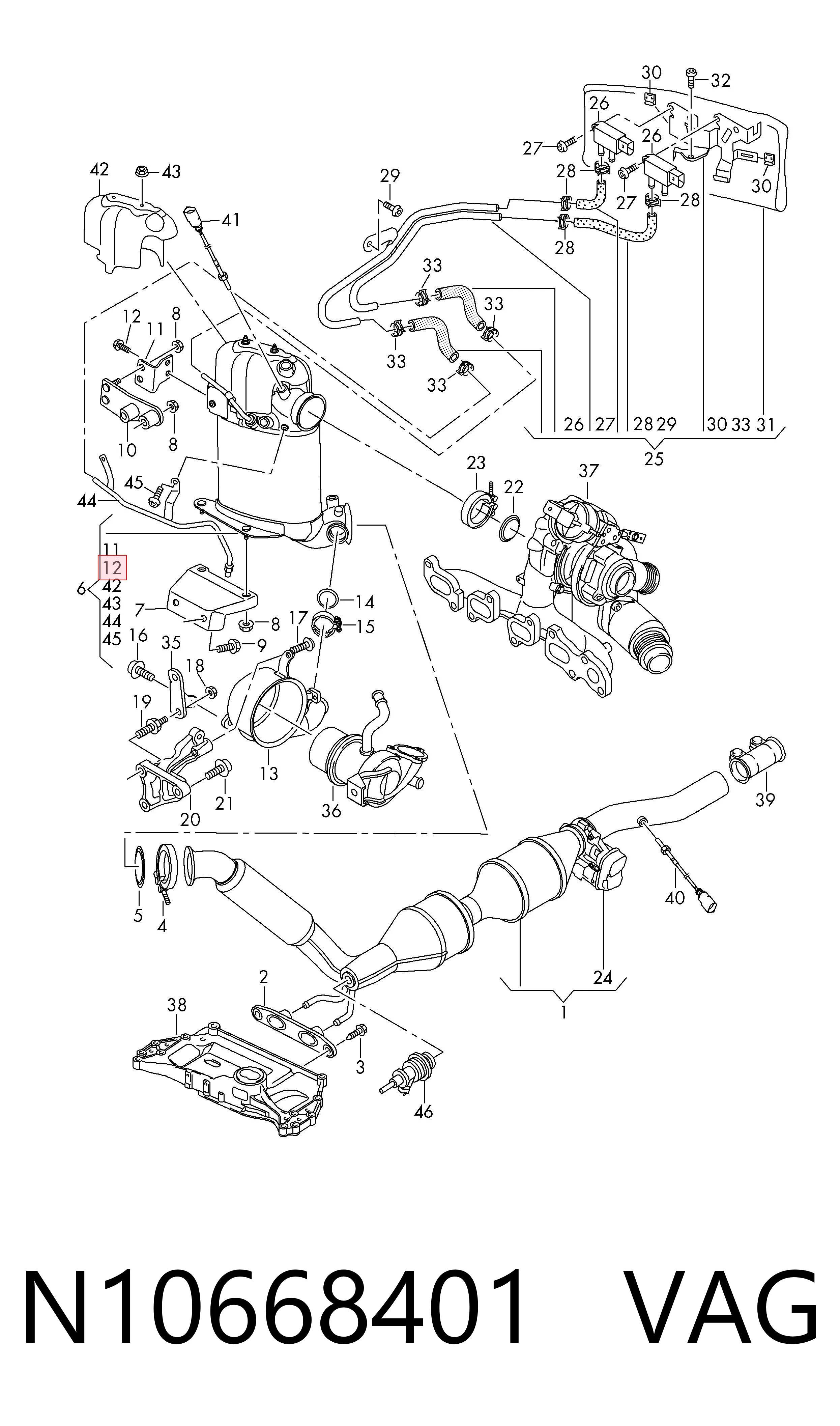 N10668401 VAG Parafuso