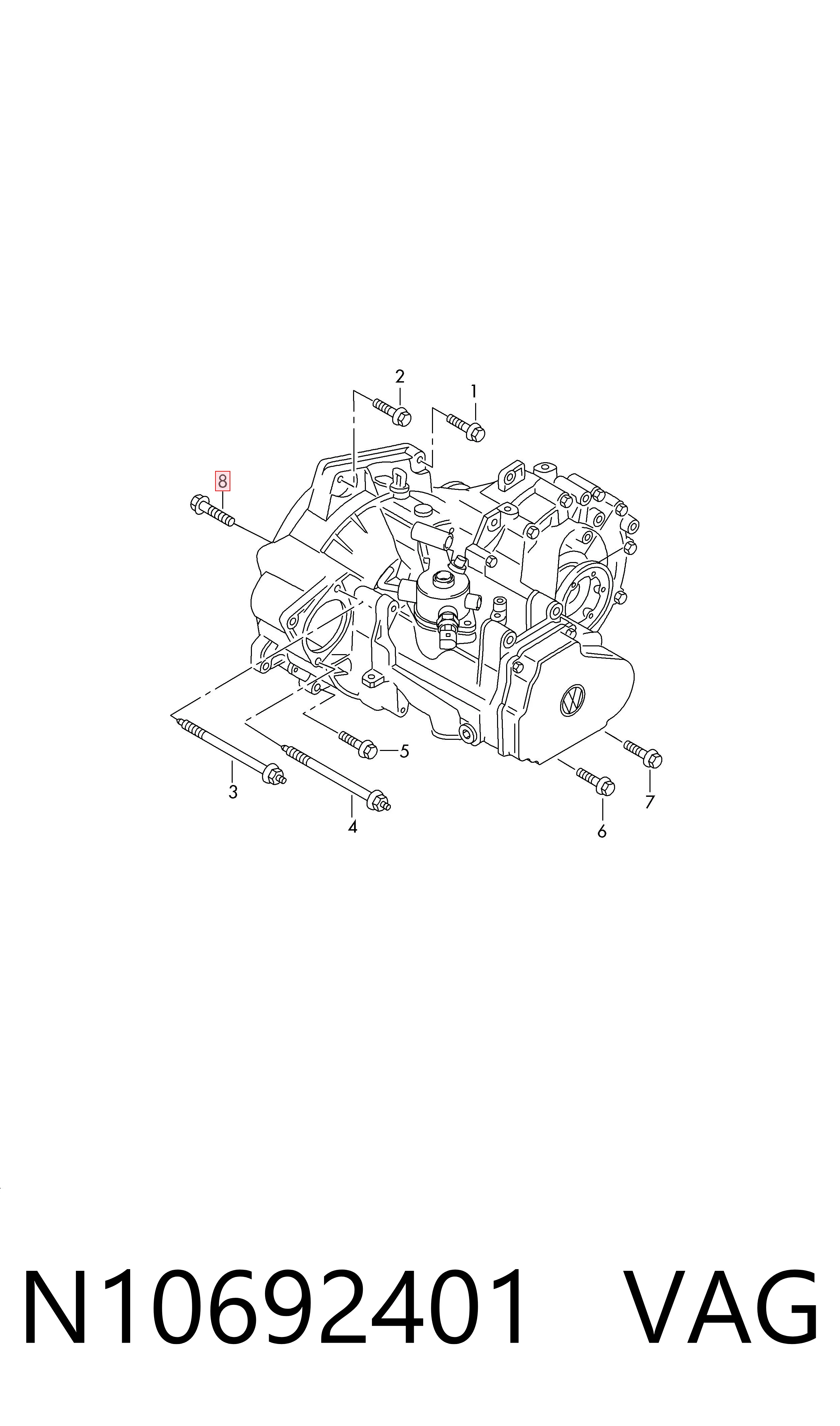  VAG N10692401 preço, a partir de 3,36 USD