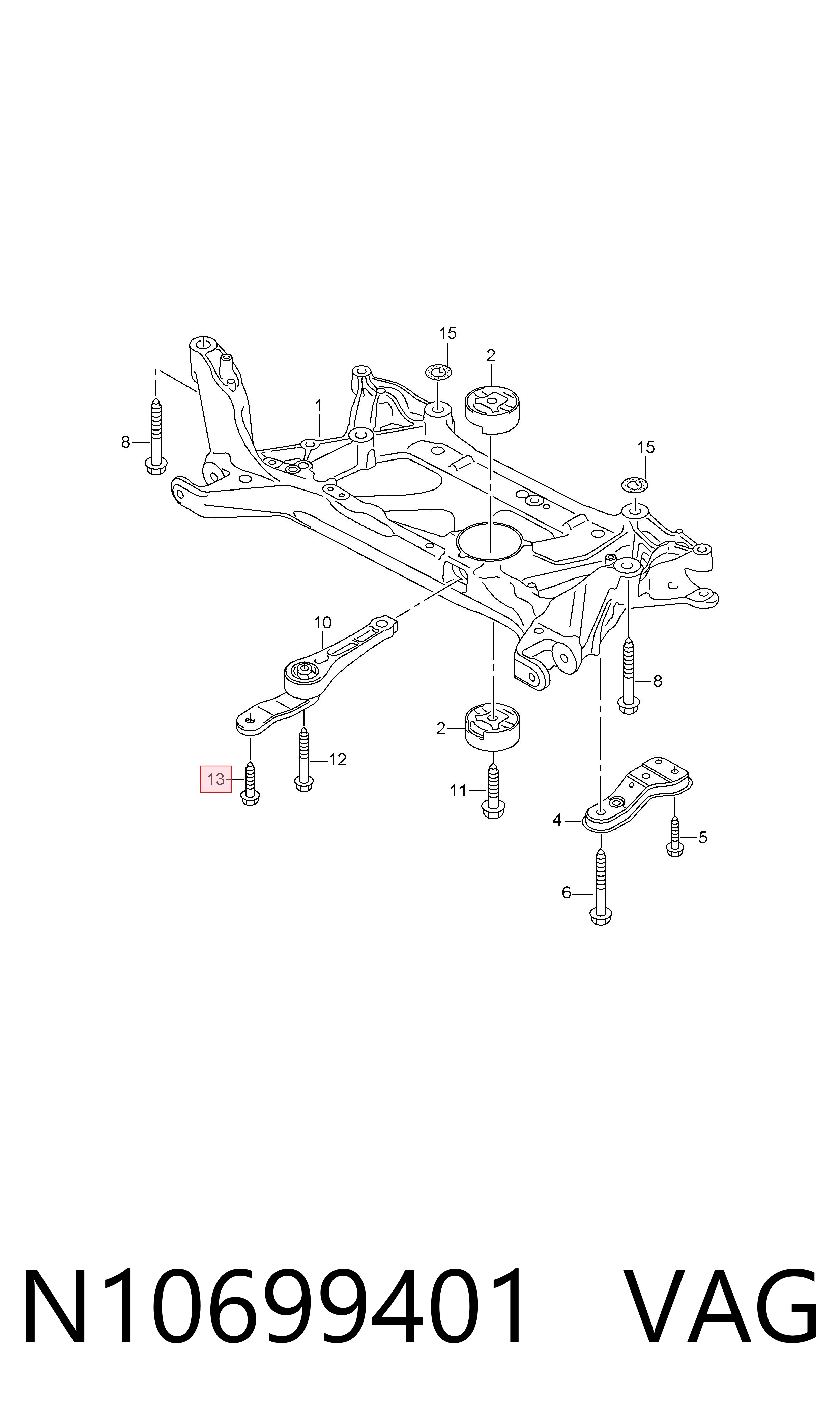 N10699401 VAG Parafuso