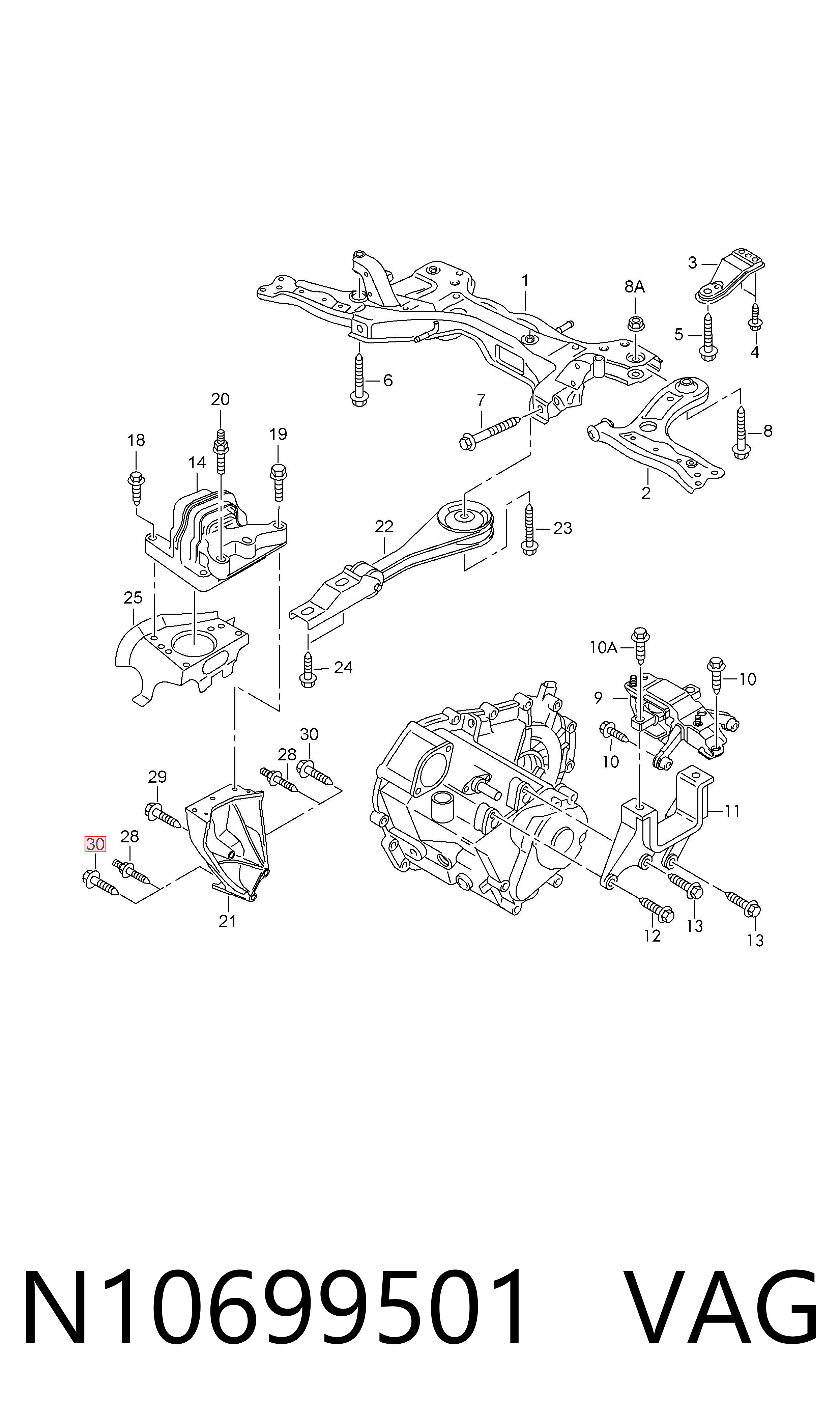  VAG N10699501 preço, a partir de 4,84 USD