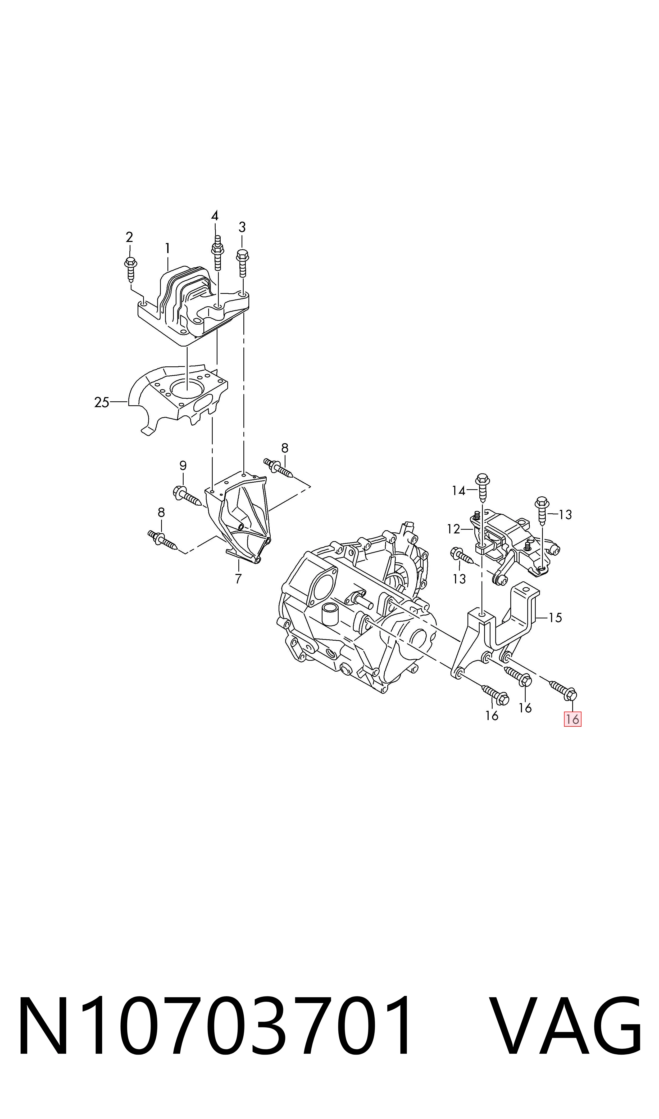  VAG N10703701 preço, a partir de 2,21 USD