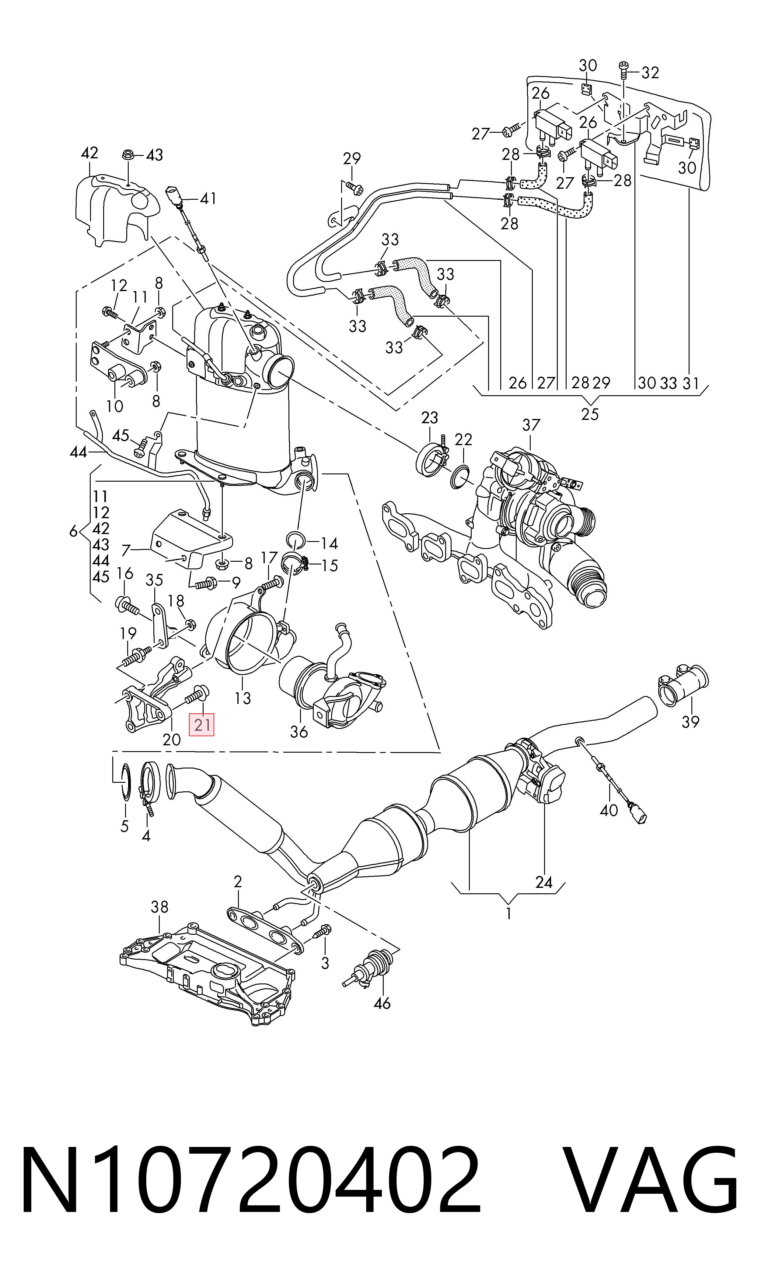  VAG N10720402 preço, a partir de 3,80 USD