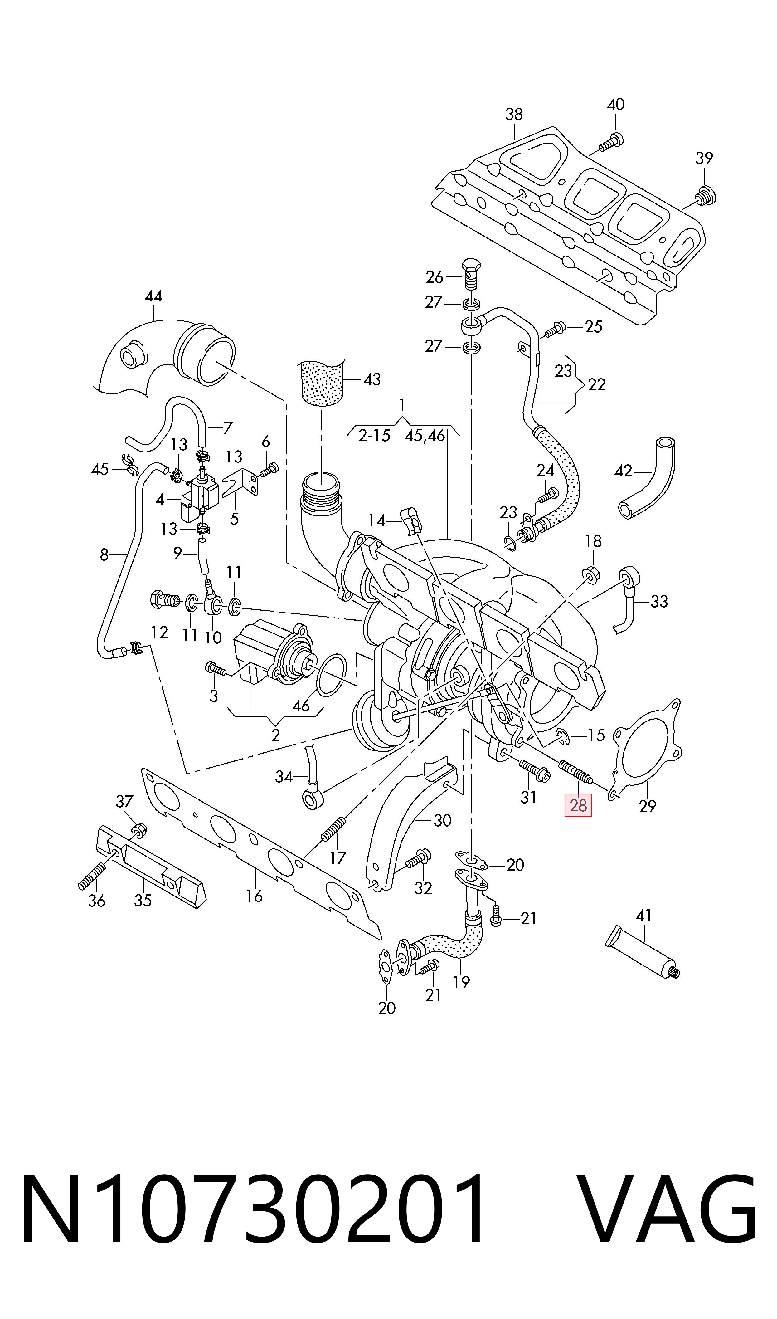  VAG N10730201 preço, a partir de 2,90 USD