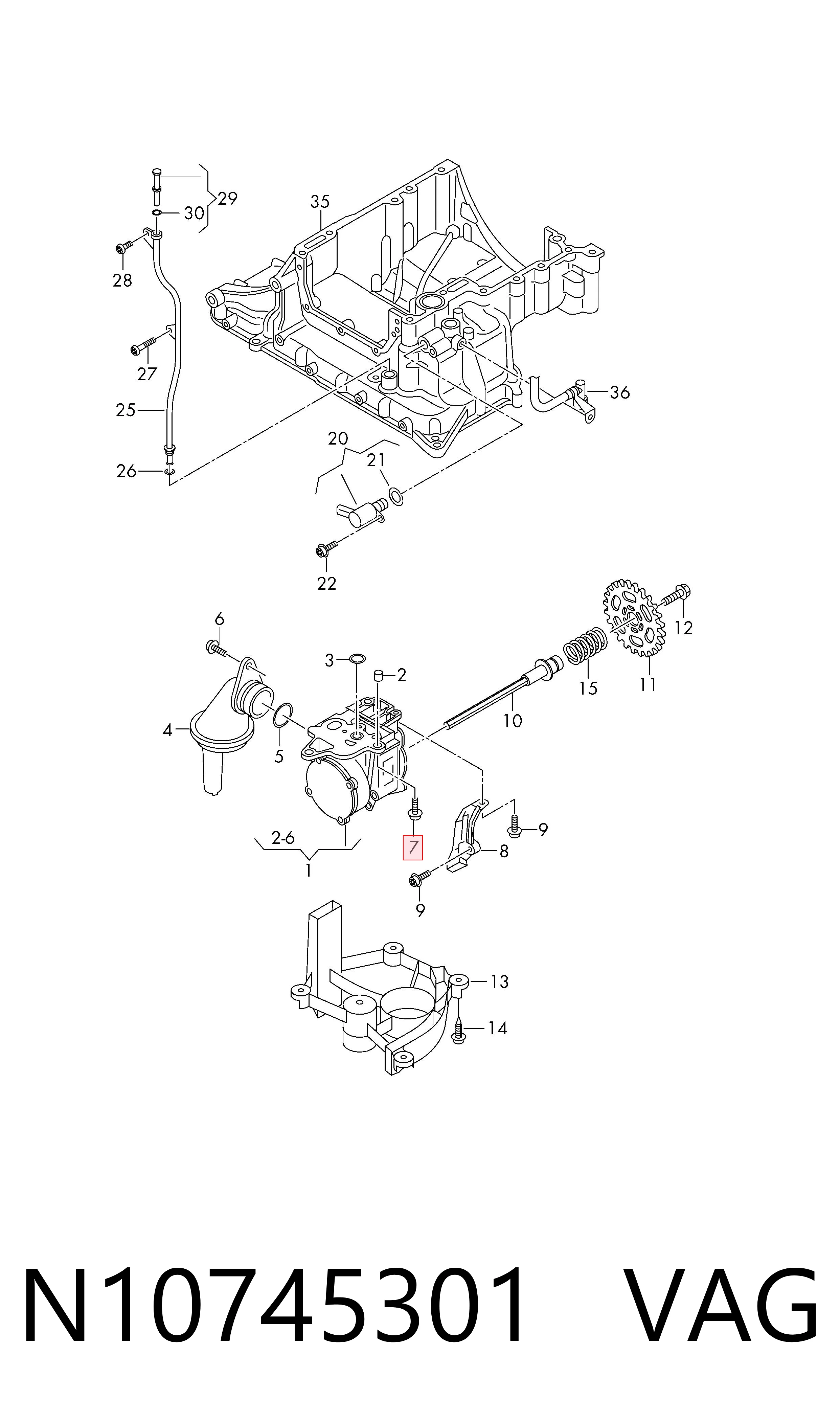 N10745301 VAG Parafuso