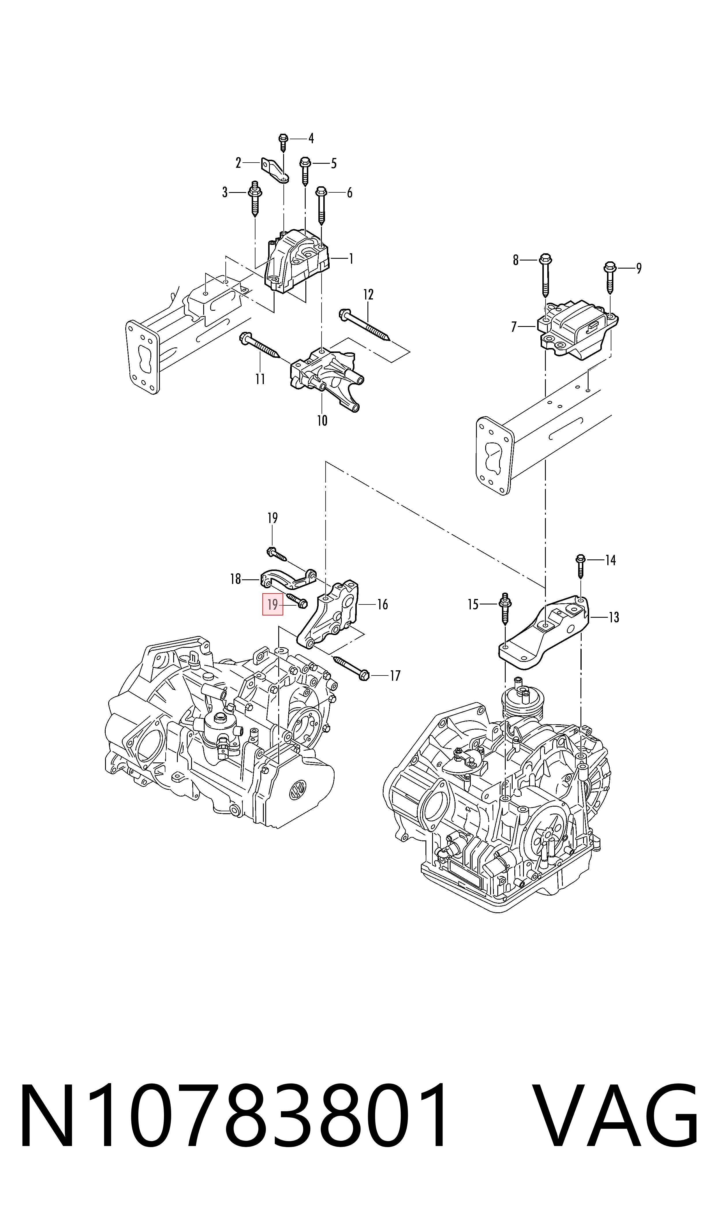  VAG N10783801 preço, a partir de 3,04 USD