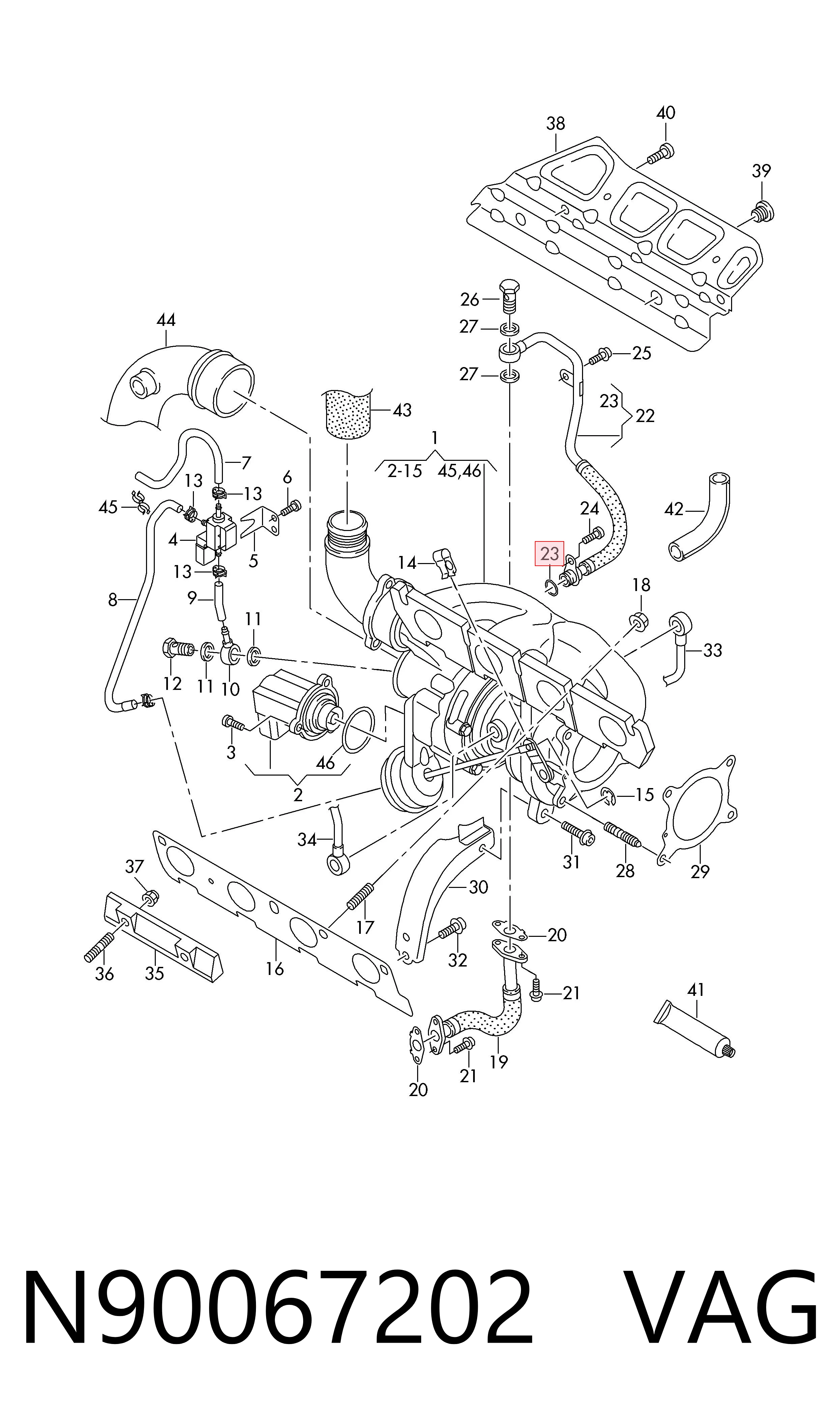 Vedante de mangueira de fornecimento de óleo de turbina VAG N90067202 preço, a partir de 3,17 USD