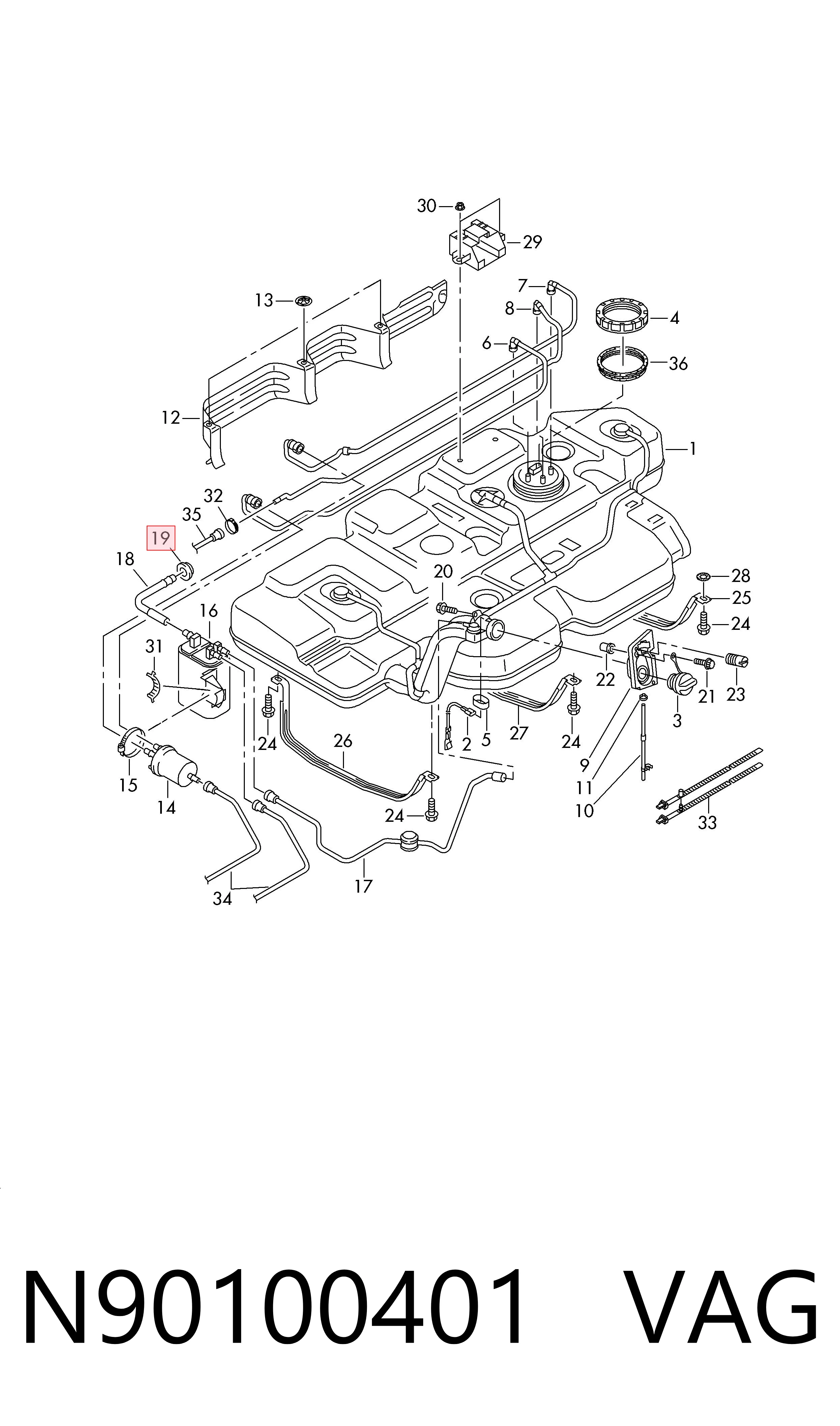 N90100401 VAG 