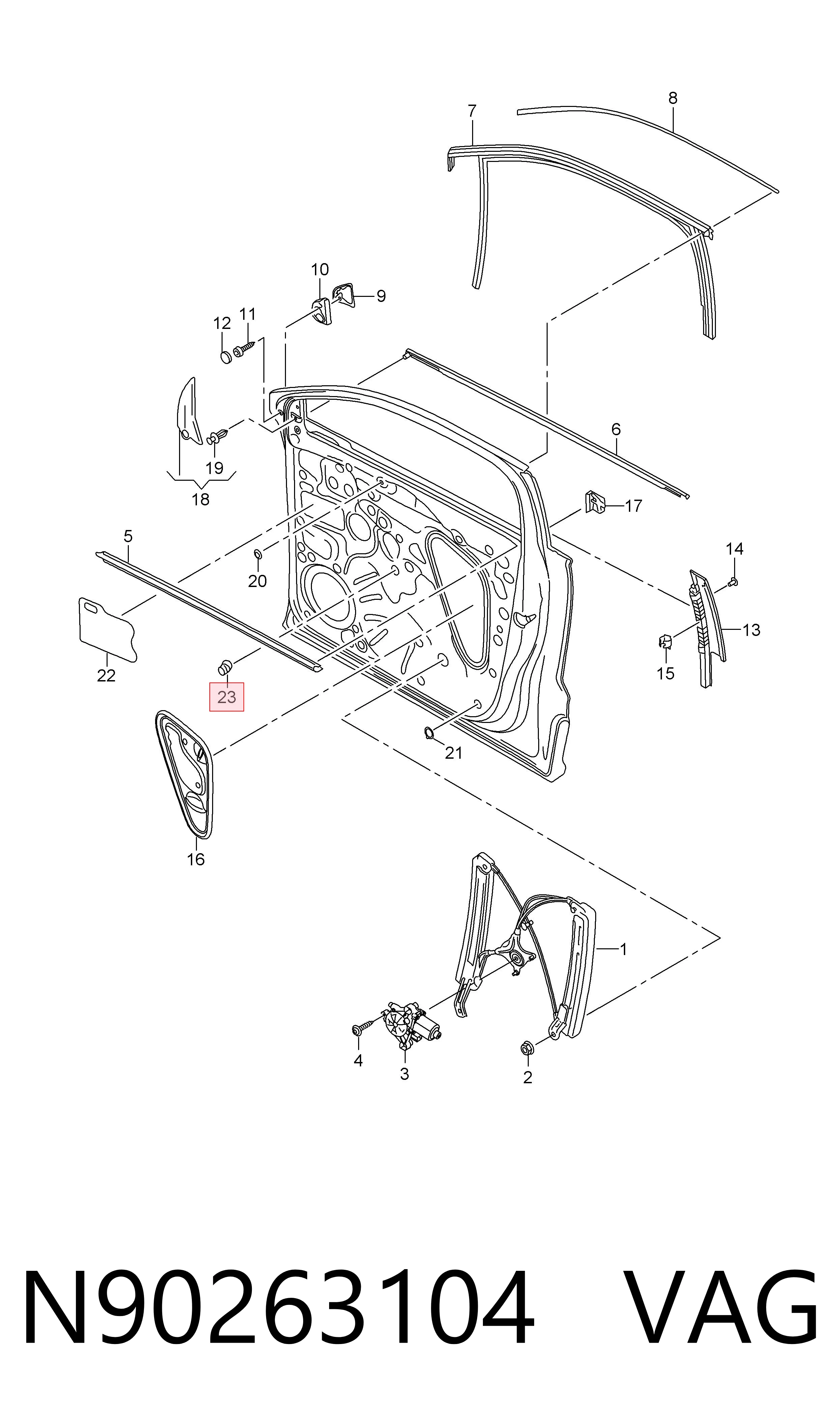  VAG N90263104 preço, a partir de 2,09 USD