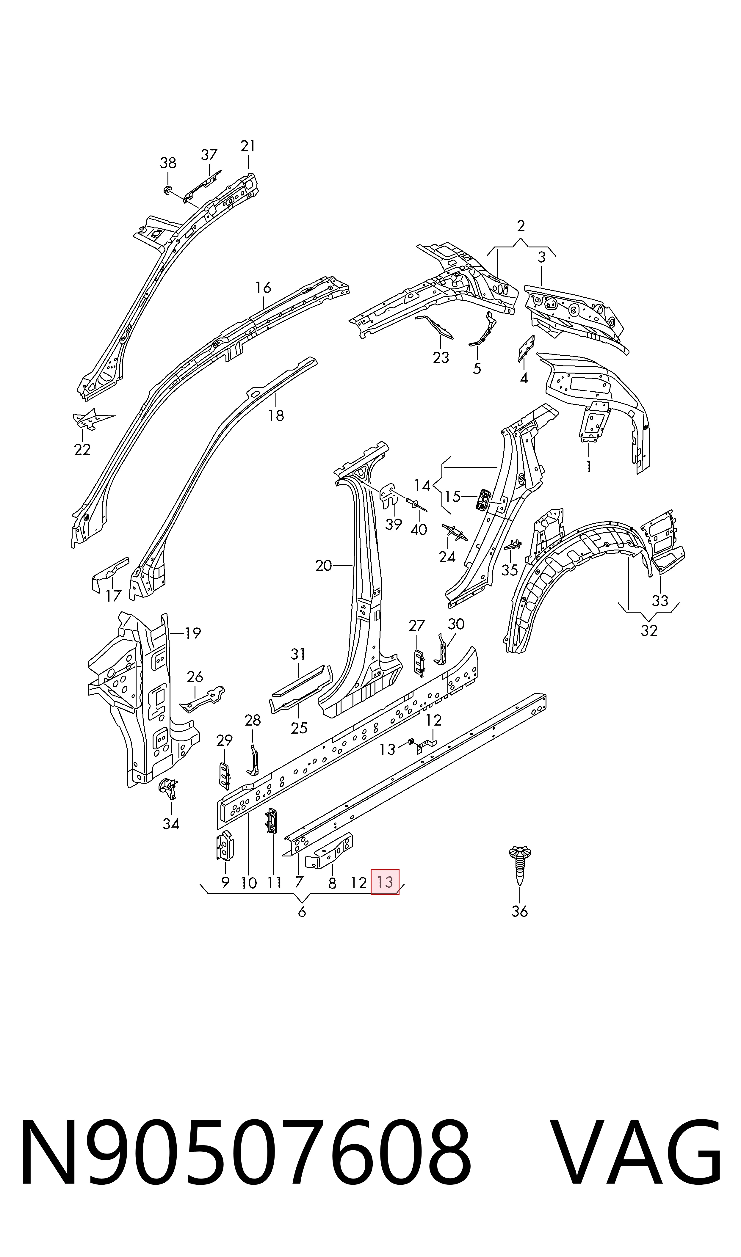  VAG N90507608 preço, a partir de 1,56 USD