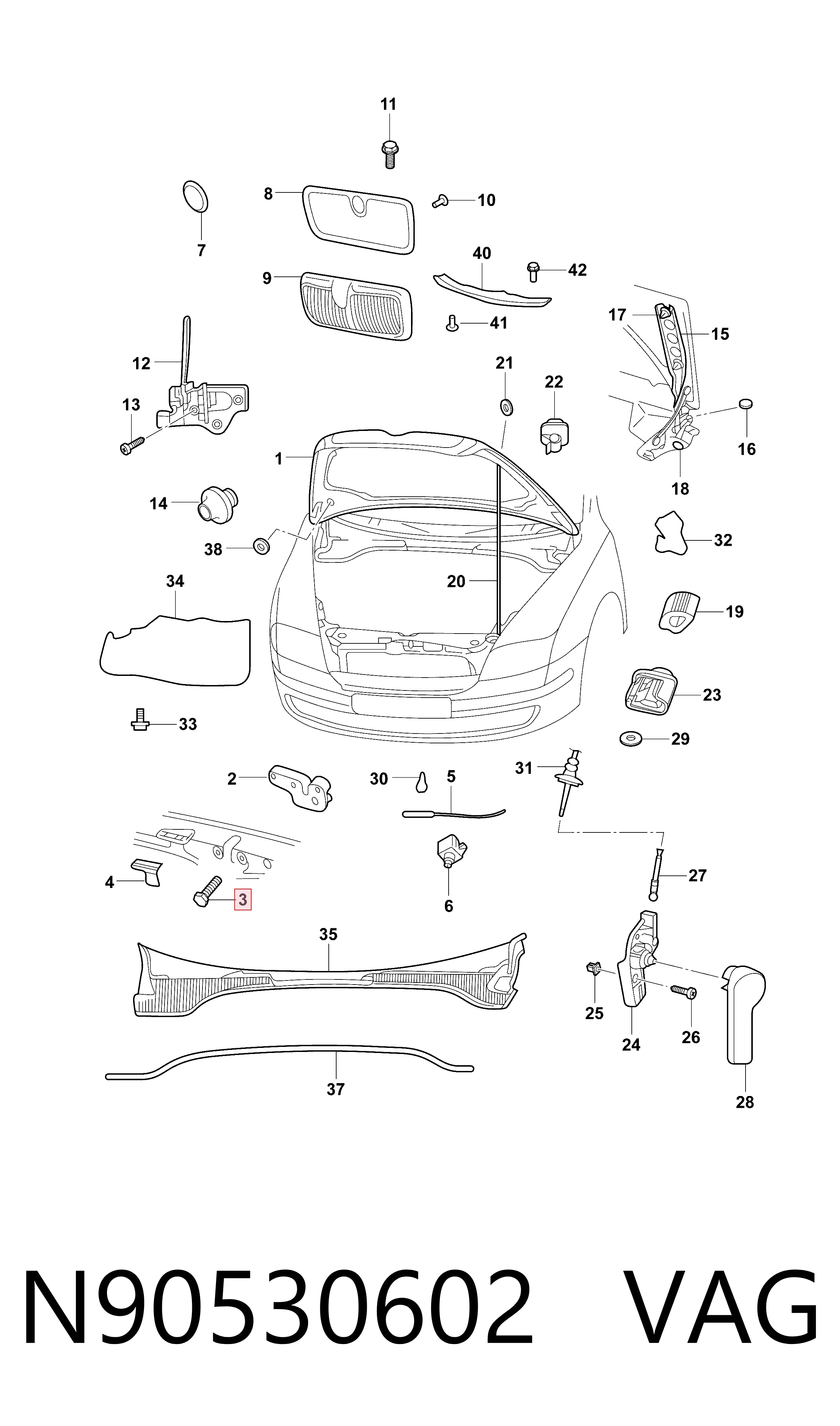  VAG N90530602 preço, a partir de 1,92 USD