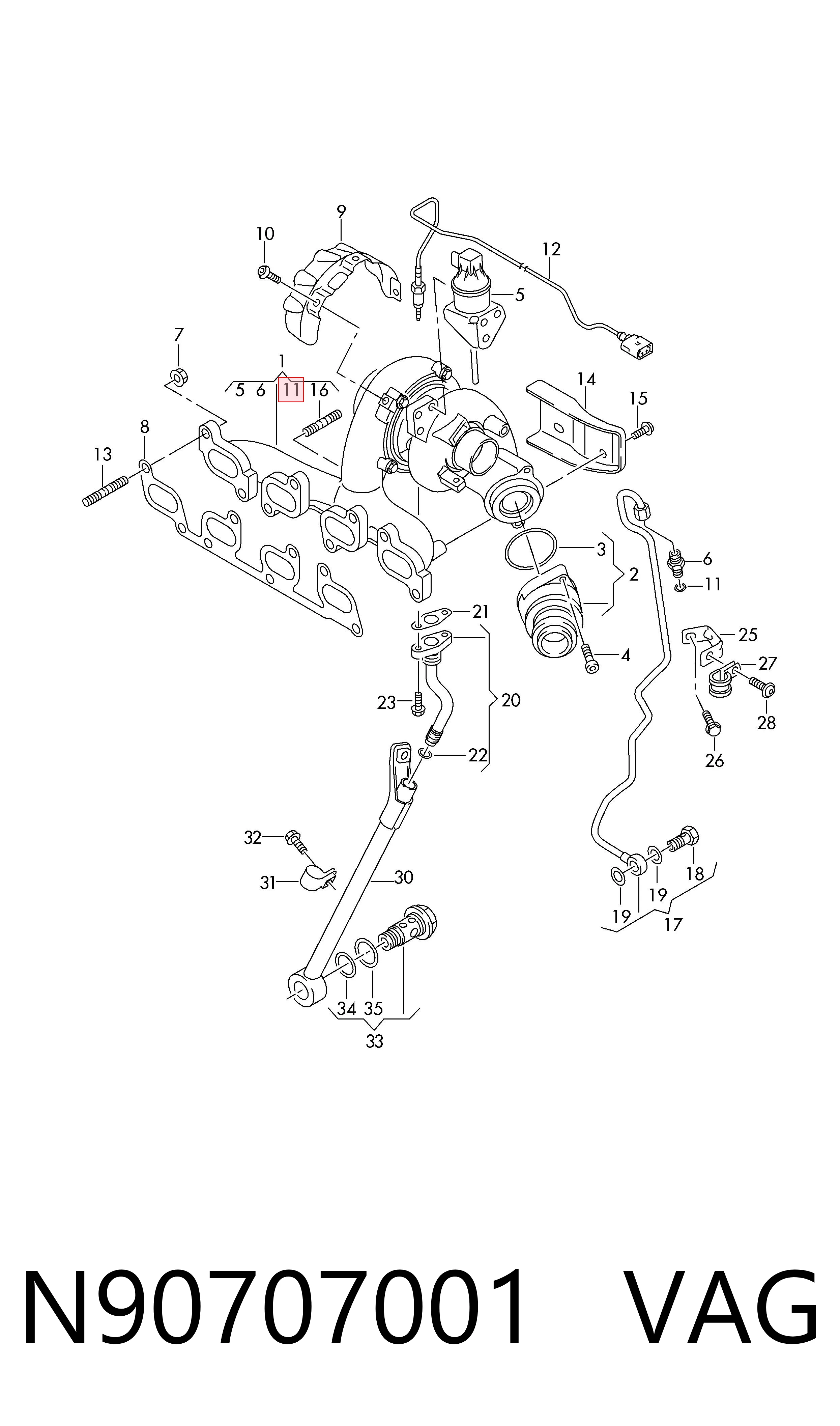 Vedante de rolha de panela de motor N0138123 Porsche