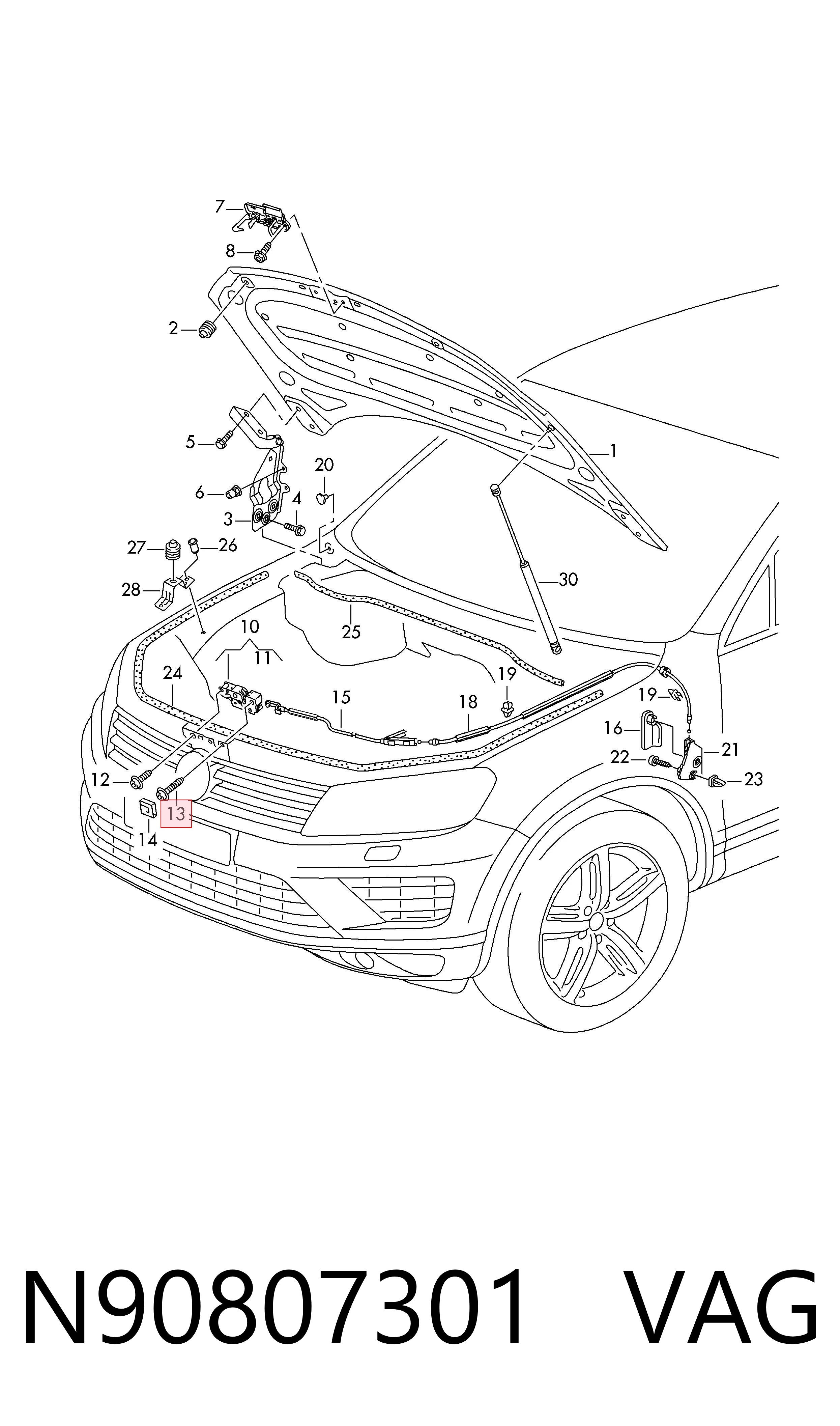  VAG N90807301 preço, a partir de 2,02 USD