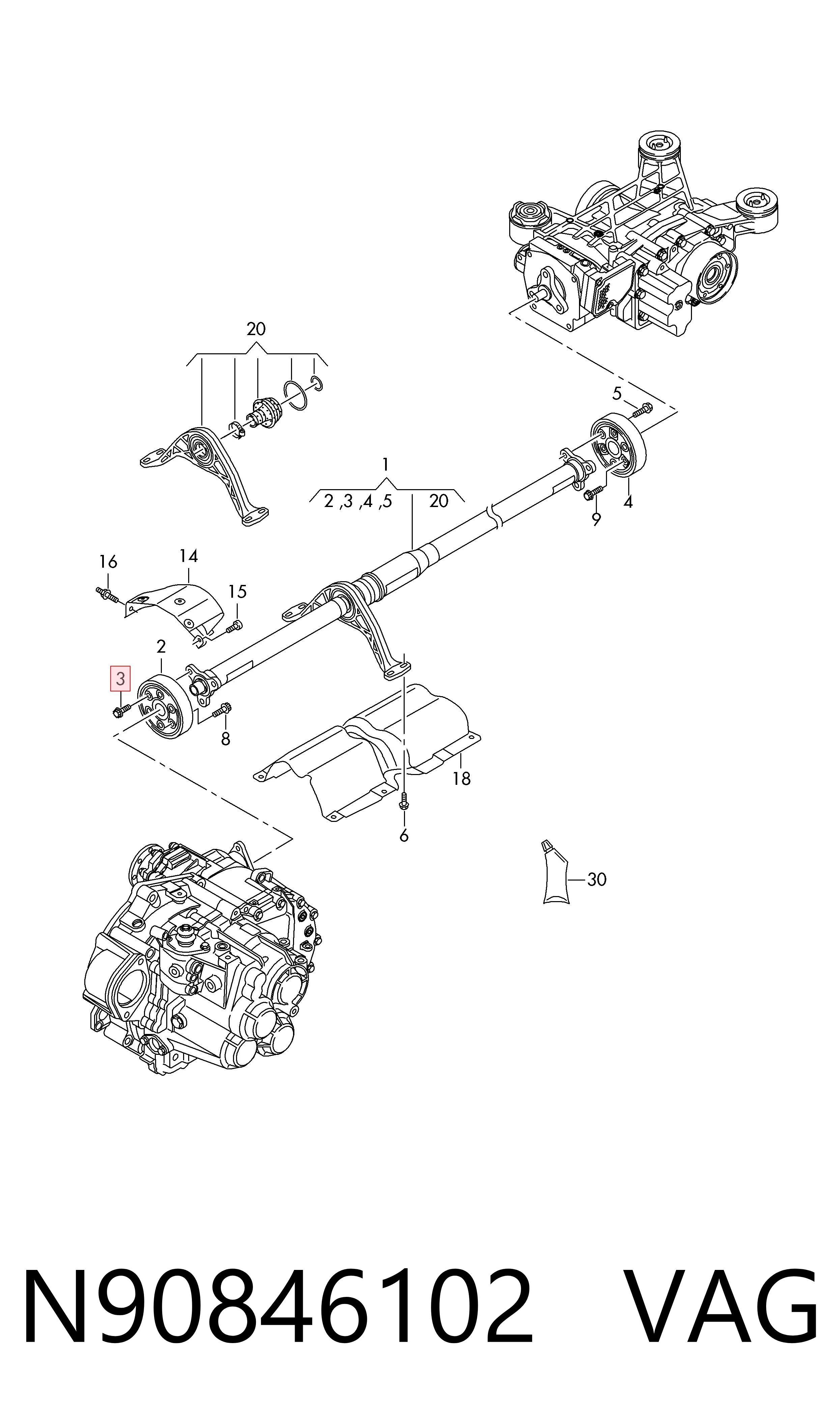  VAG N90846102 preço, a partir de 2,63 USD